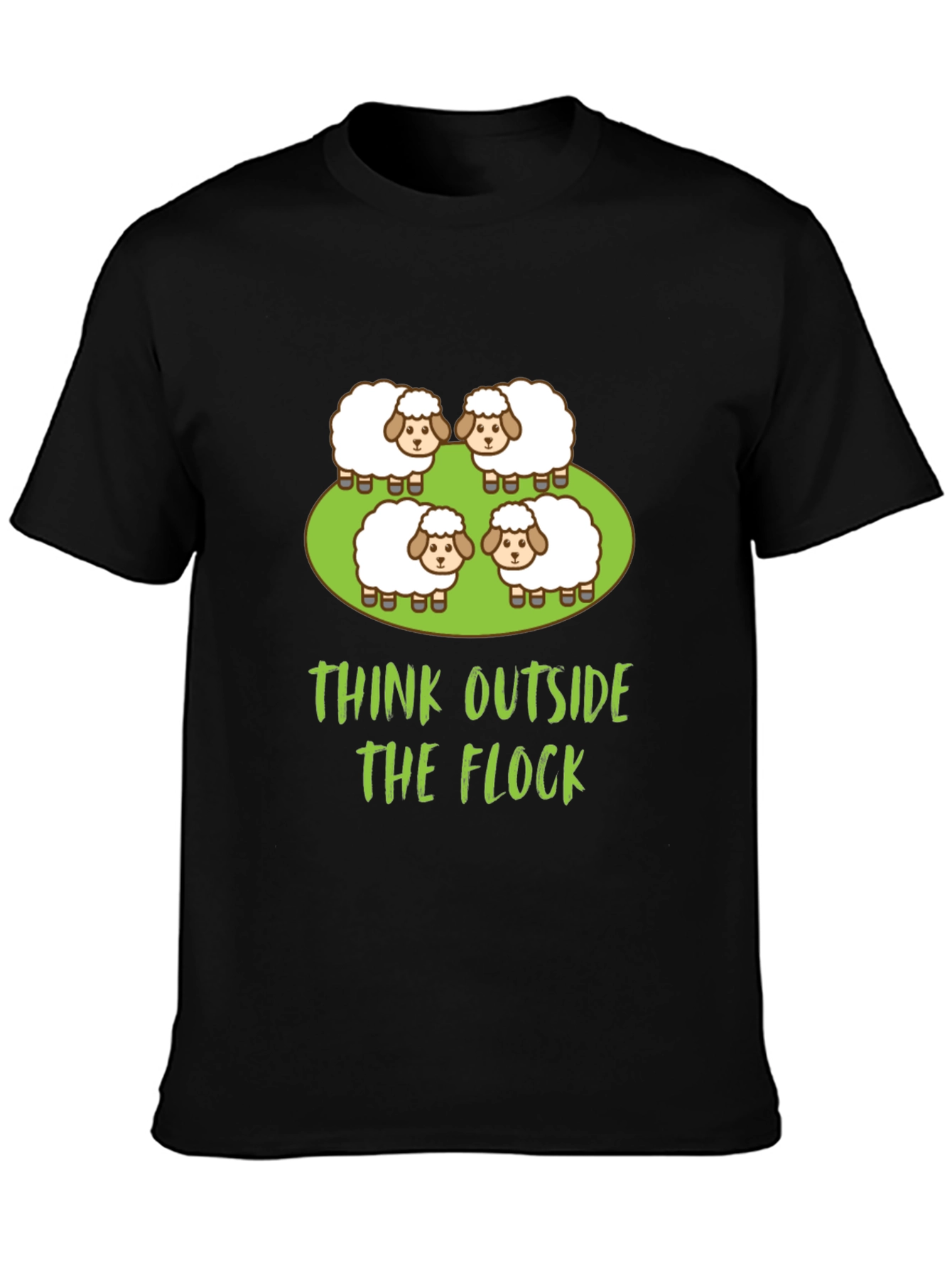 Think Outside the Flock T-Shirt - Sheep Graphic Tee