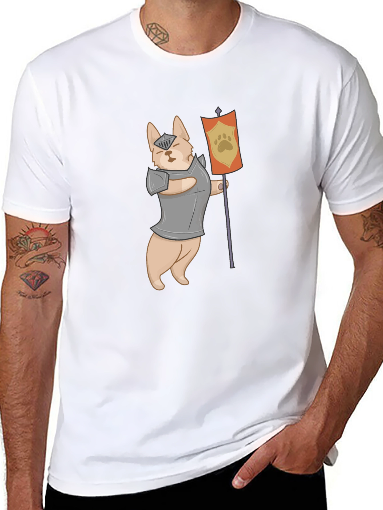Knight Dog T-Shirt - Medieval Pet Warrior Tee