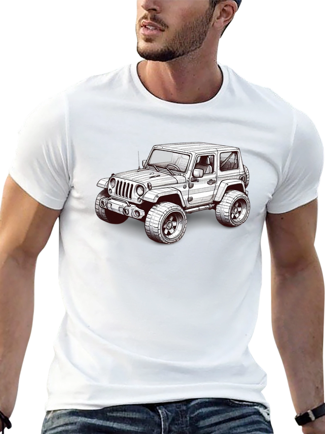 Jeep Graphic T-Shirt - Black Short Sleeve Tee