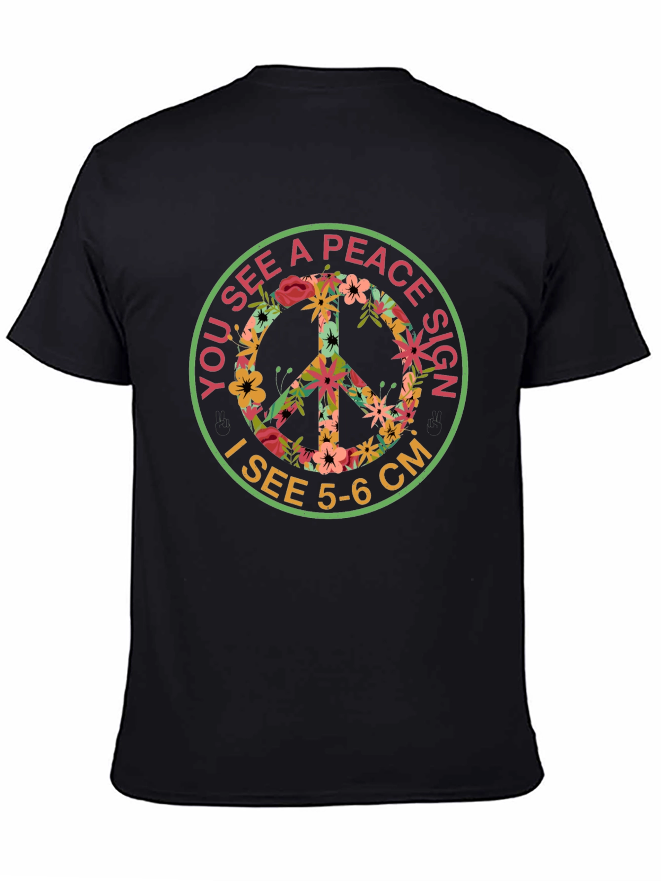 Floral Peace Sign T-Shirt