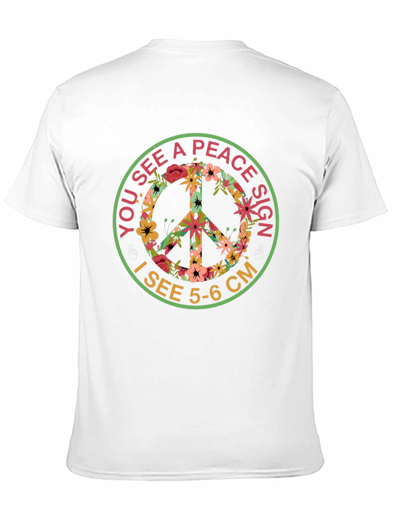Floral Peace Sign T-Shirt