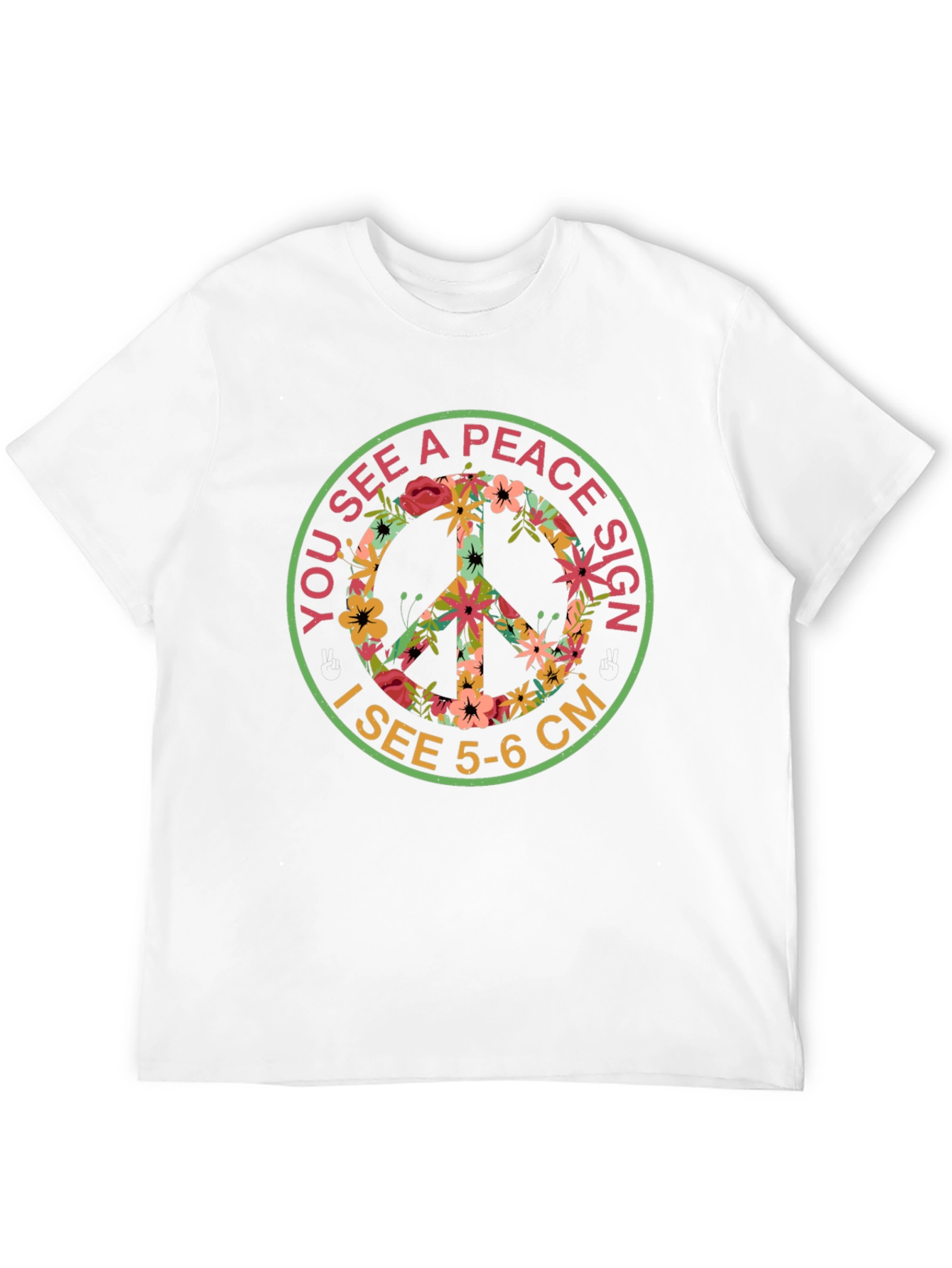 Floral Peace Sign T-Shirt