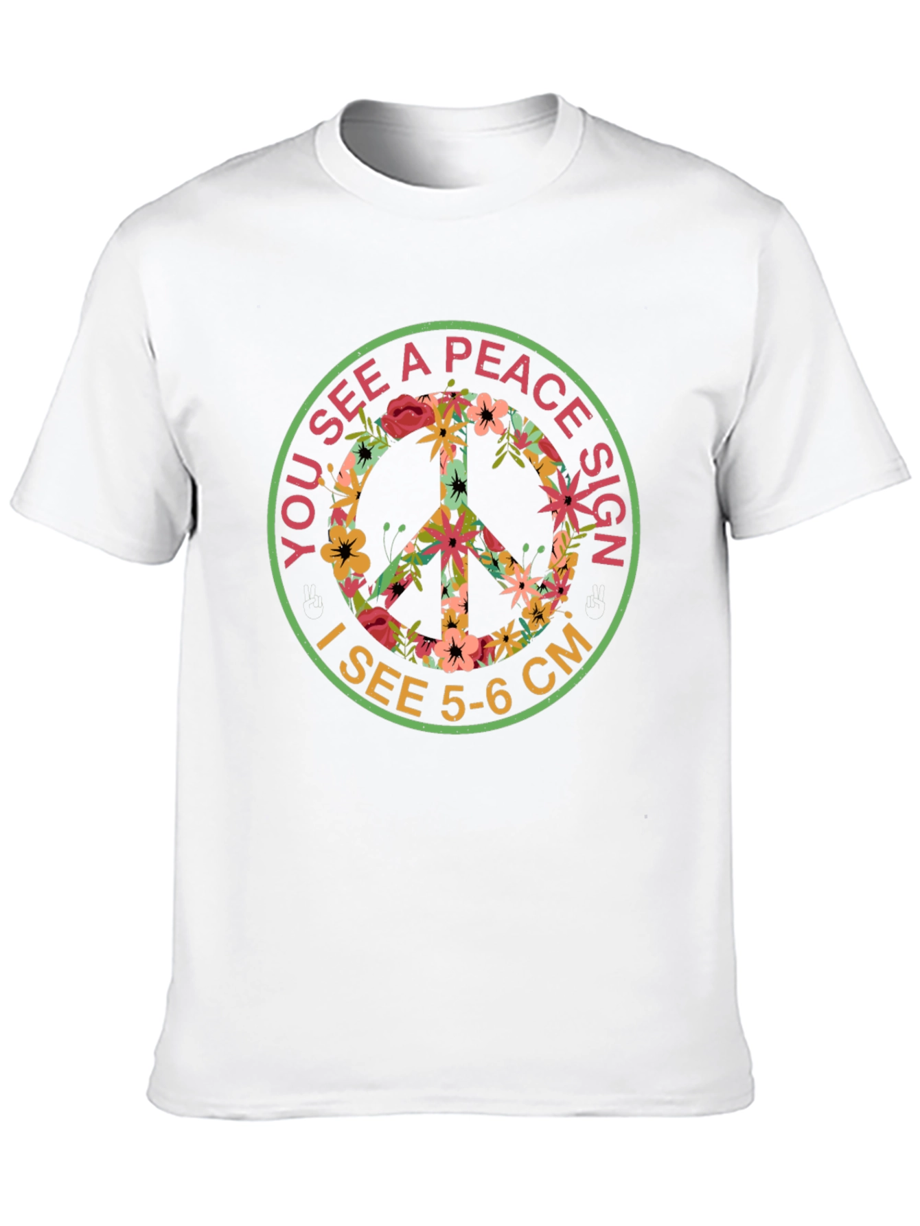 Floral Peace Sign T-Shirt