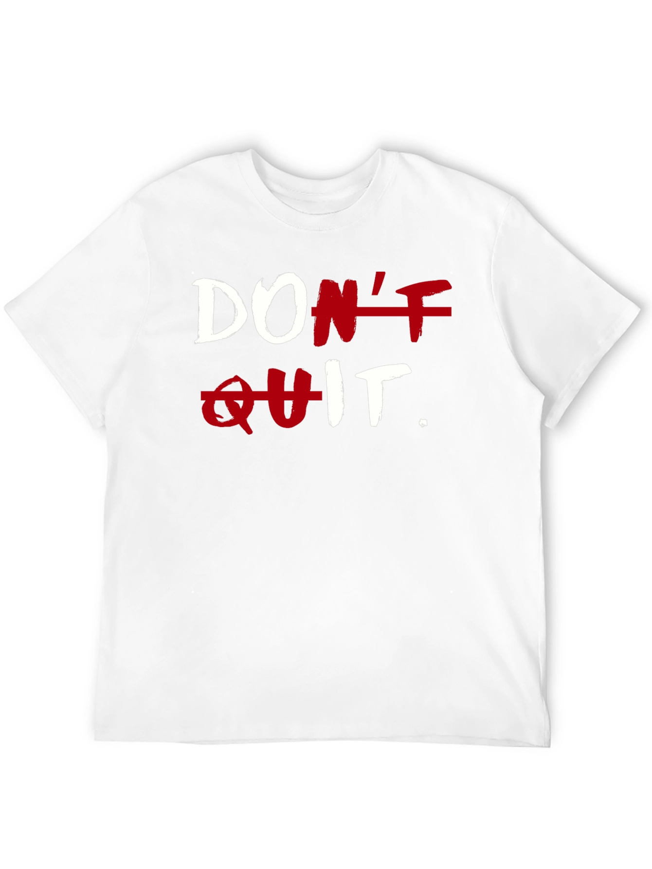 Motivational Dont Quit T-Shirt - Black