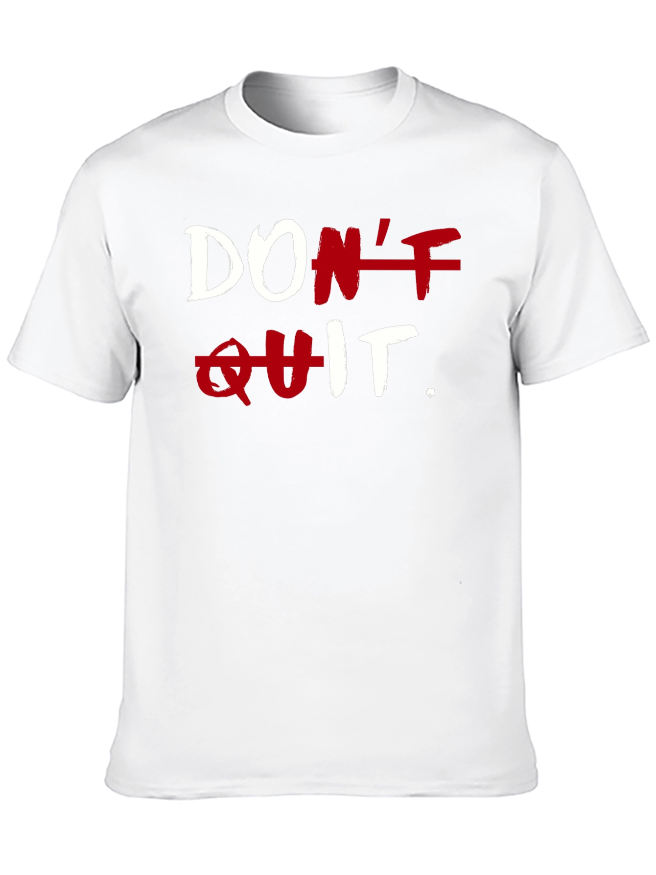 Motivational Dont Quit T-Shirt - Black