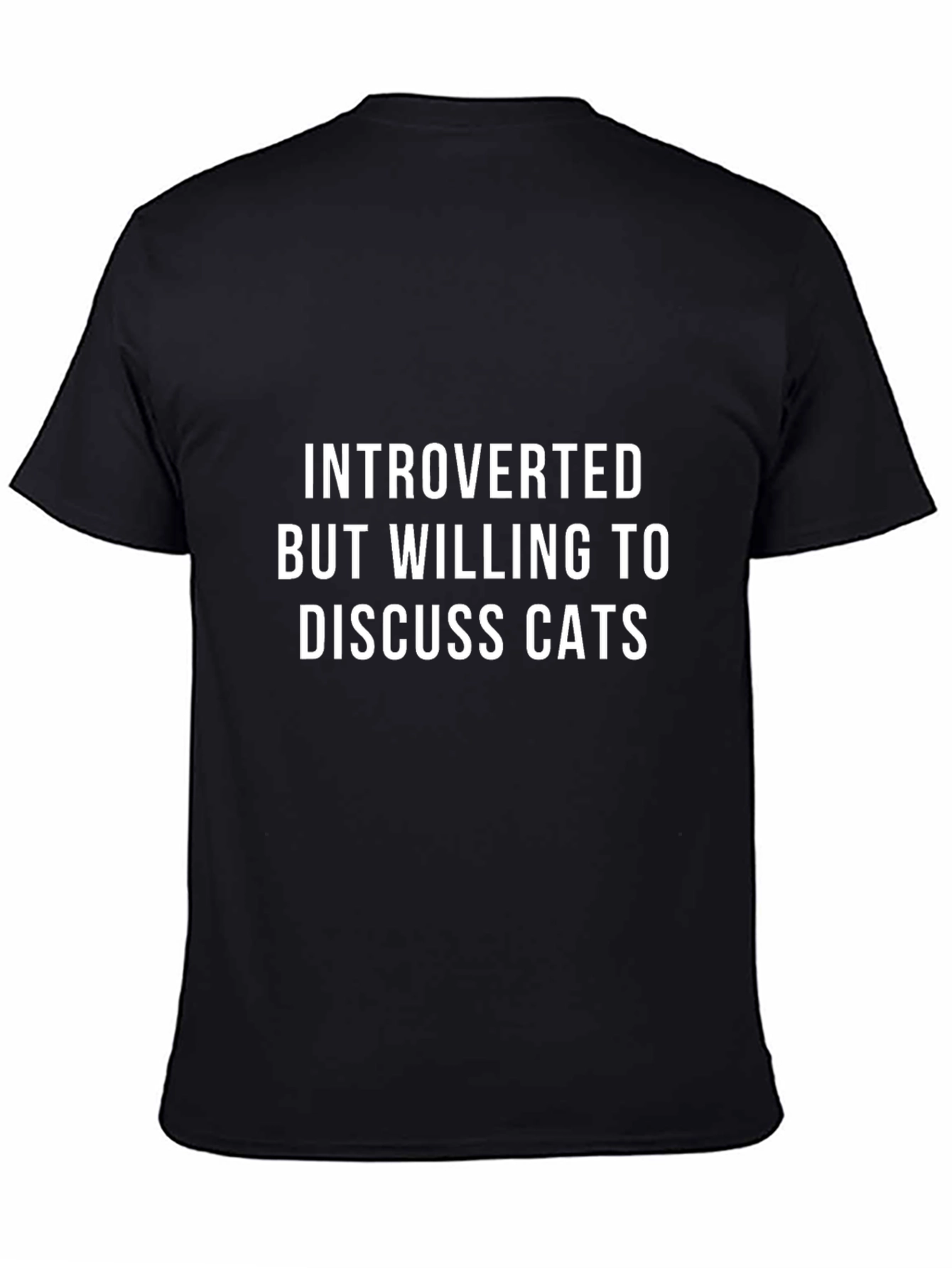 Introverted Cat Lover T-Shirt - Soft Cotton Tee