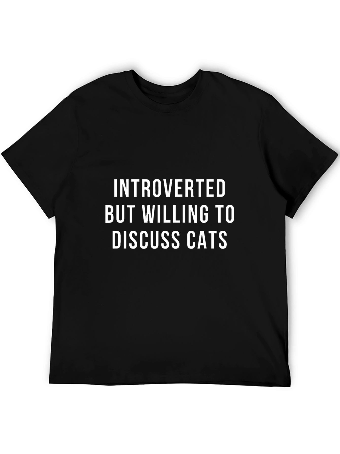 Introverted Cat Lover T-Shirt - Soft Cotton Tee
