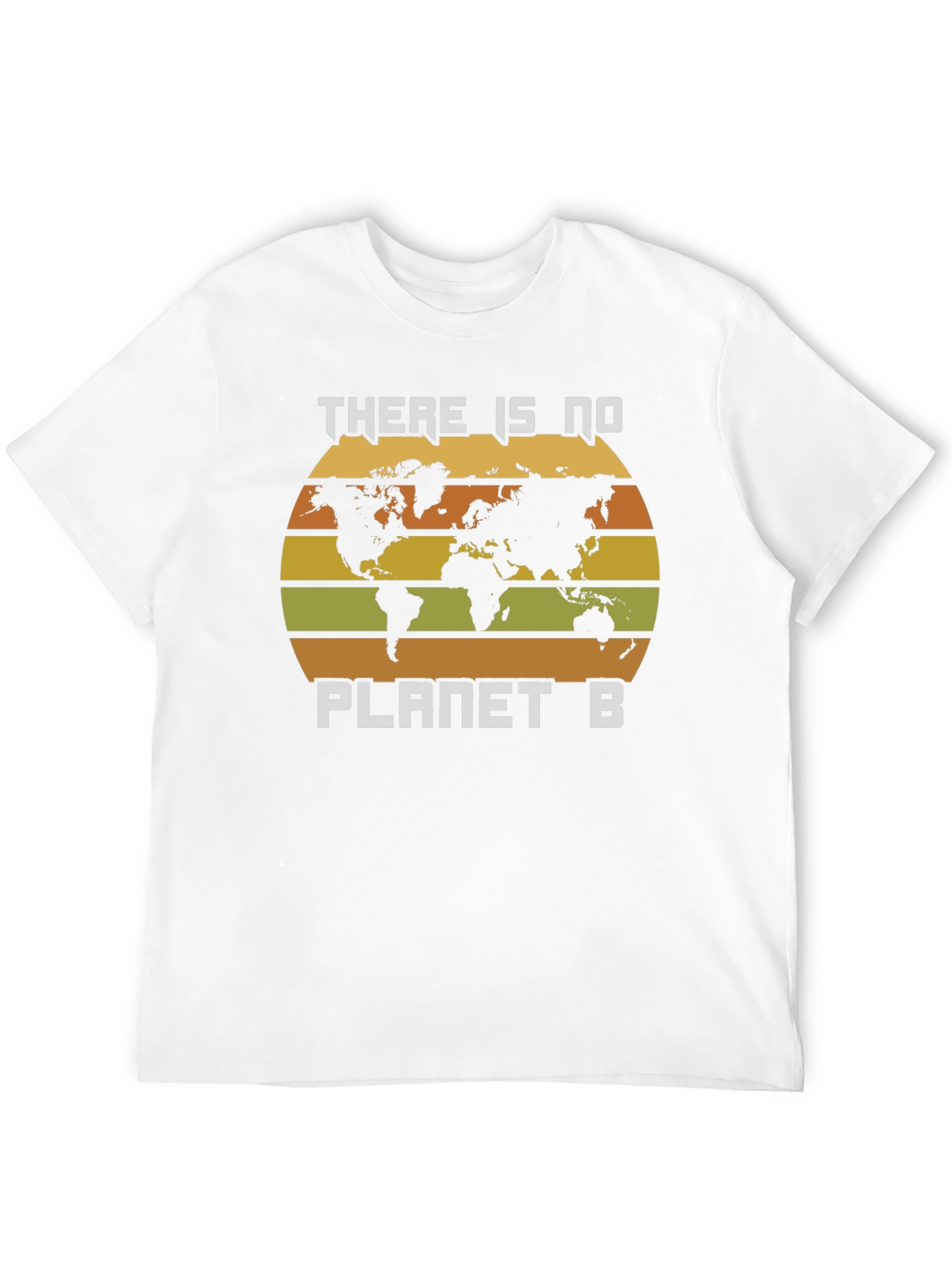 No Planet B Earth Map Graphic T-Shirt