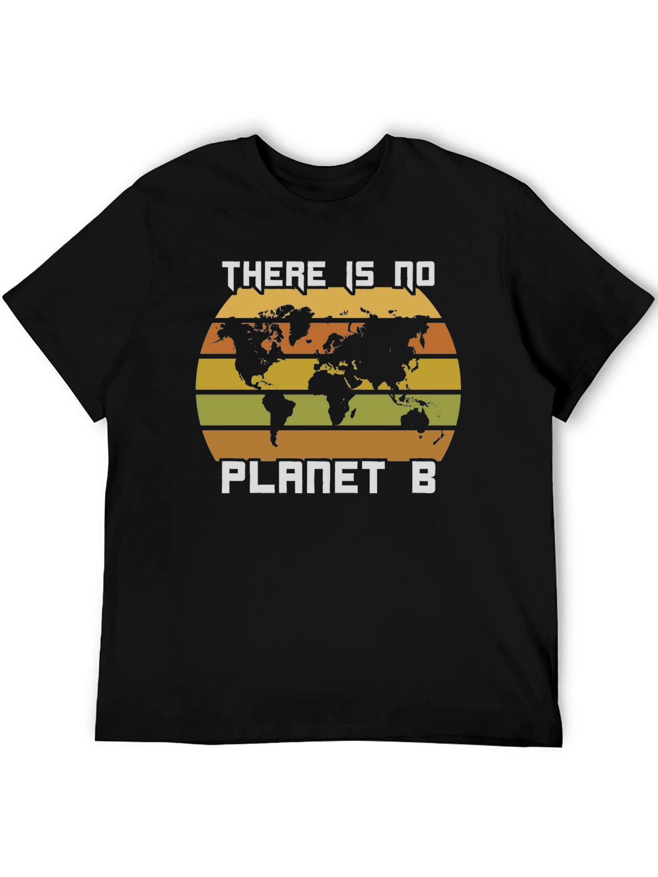 No Planet B Earth Map Graphic T-Shirt