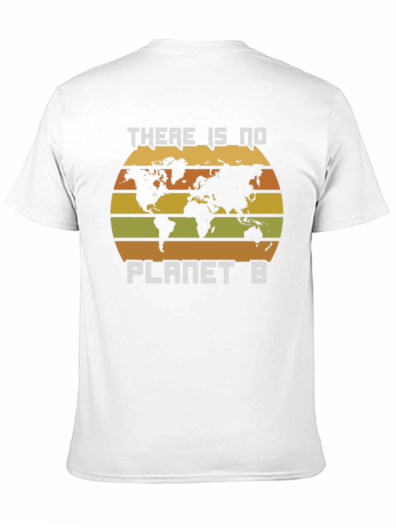 No Planet B Earth Map Graphic T-Shirt