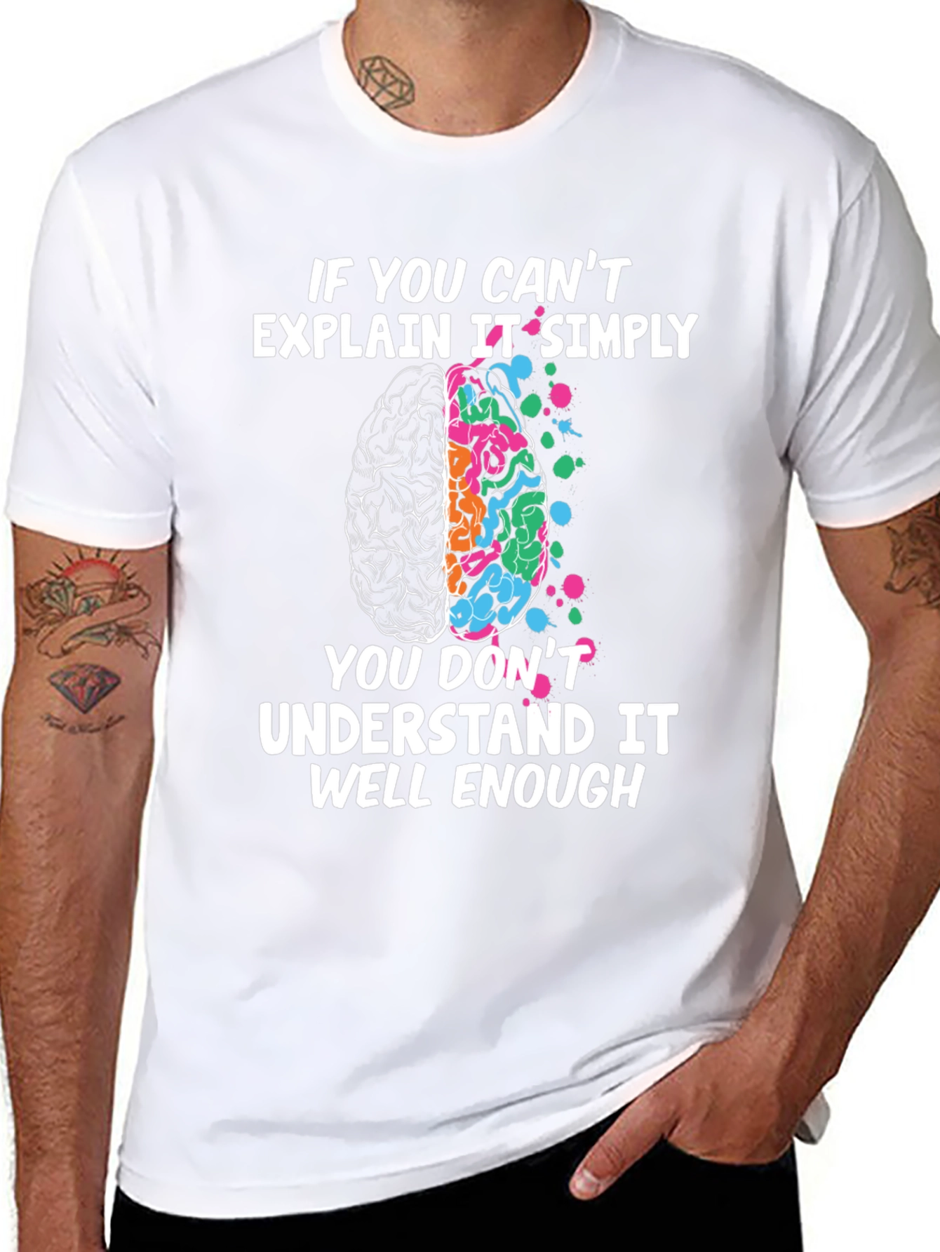 Explain It Simply Brain T-Shirt