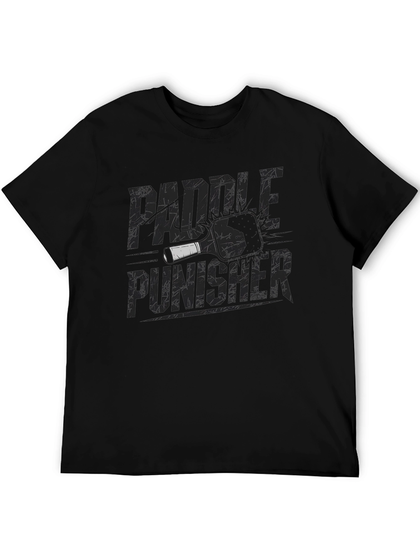 Paddle Punisher Graphic Tee - Black Cotton