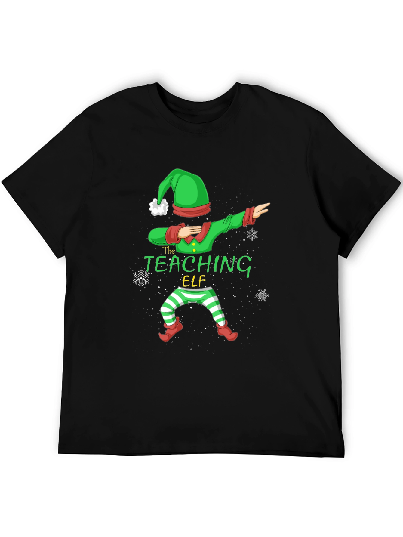 The Teaching Elf Dabbing Graphic T-Shirt