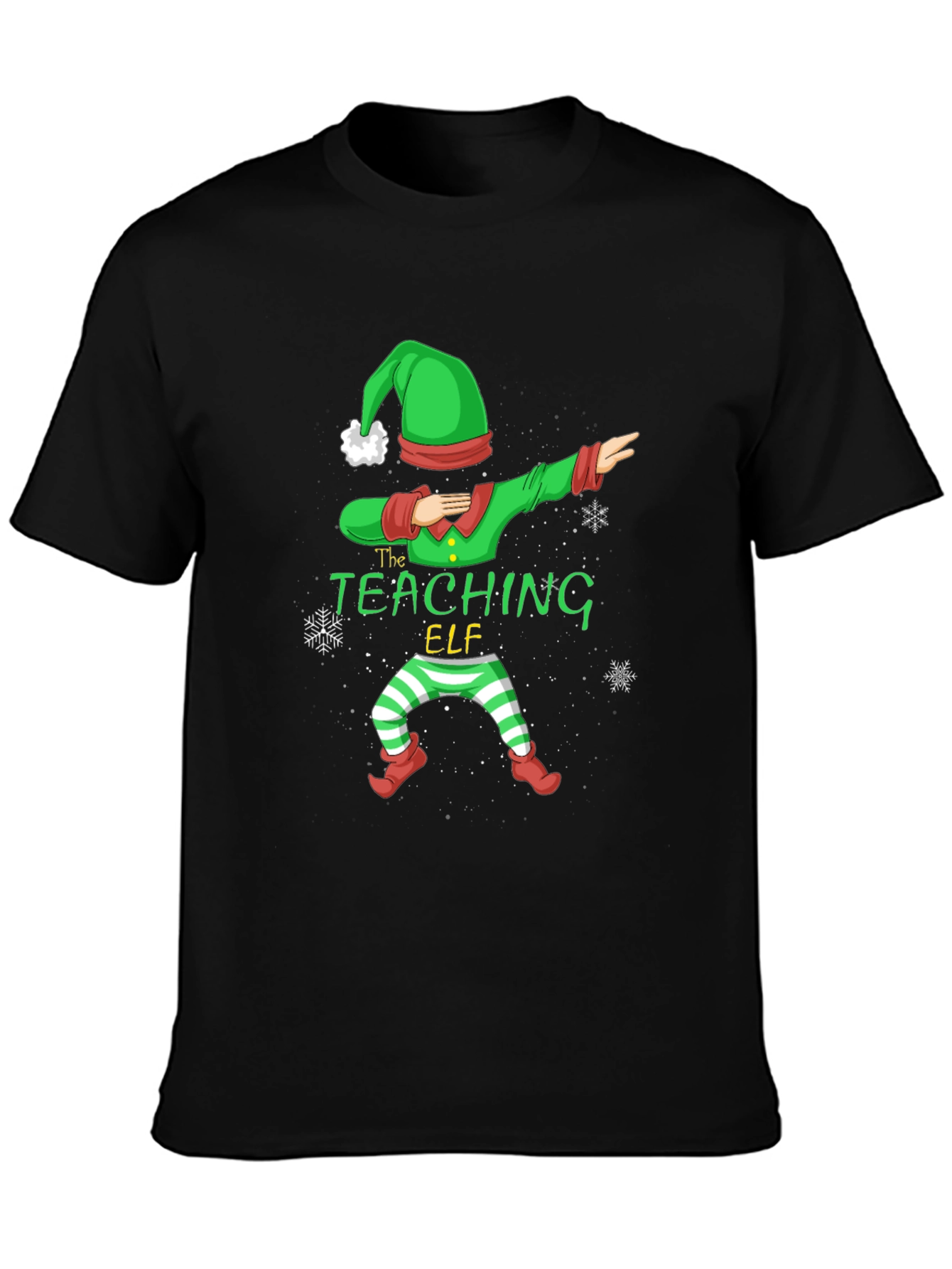 The Teaching Elf Dabbing Graphic T-Shirt