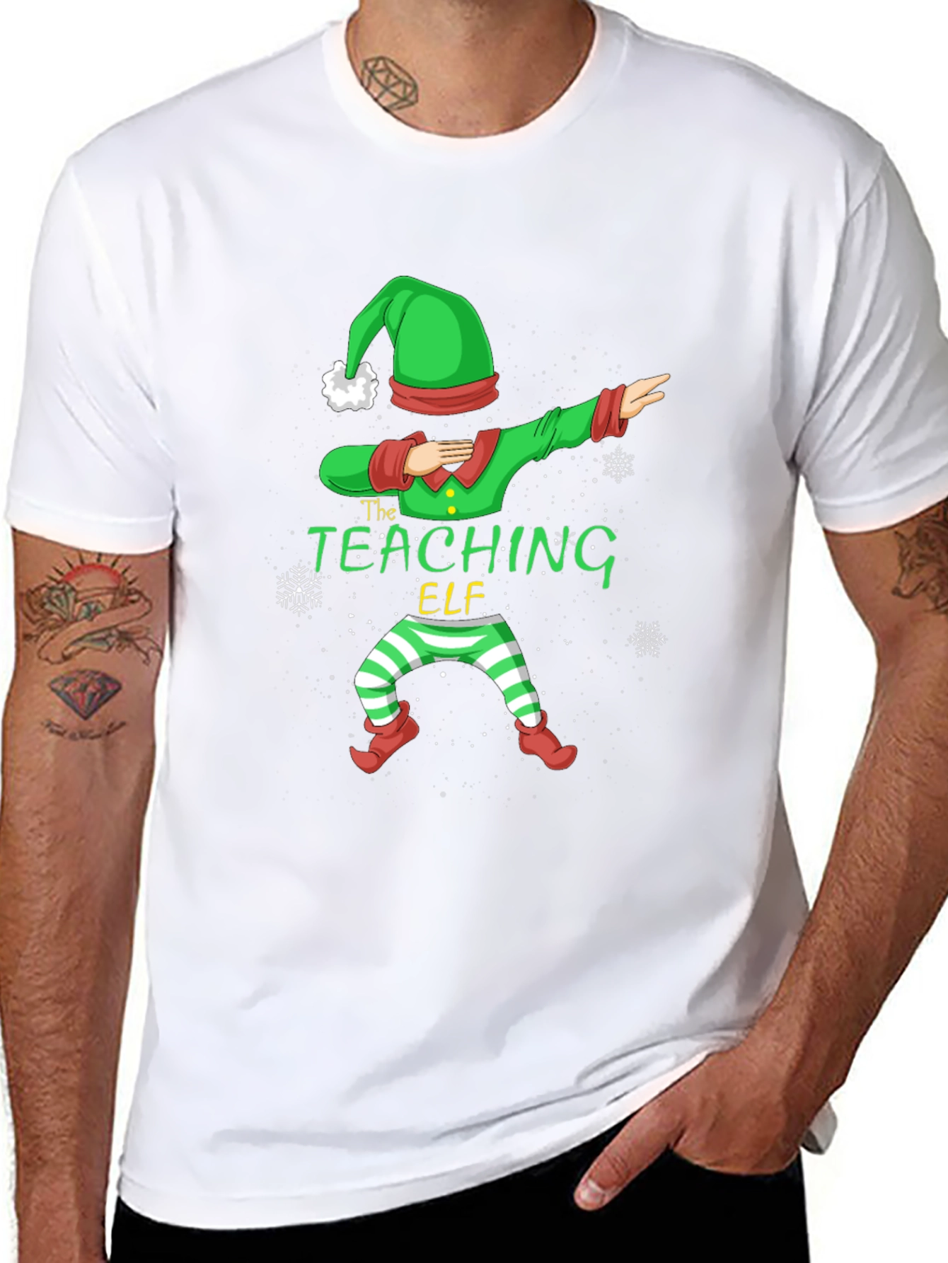 The Teaching Elf Dabbing Graphic T-Shirt