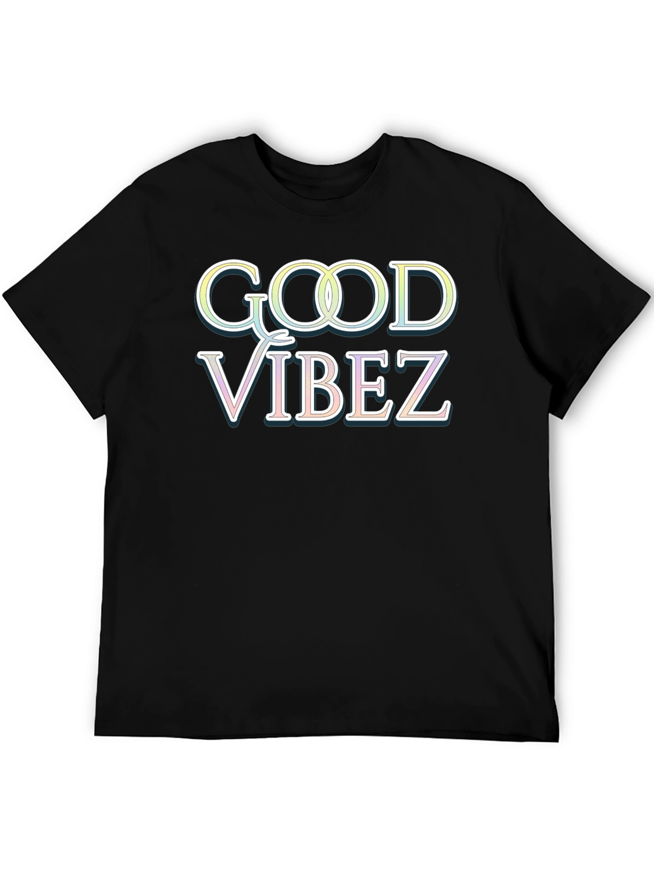 Good Vibez Black T-Shirt - Trendy Graphic Tee