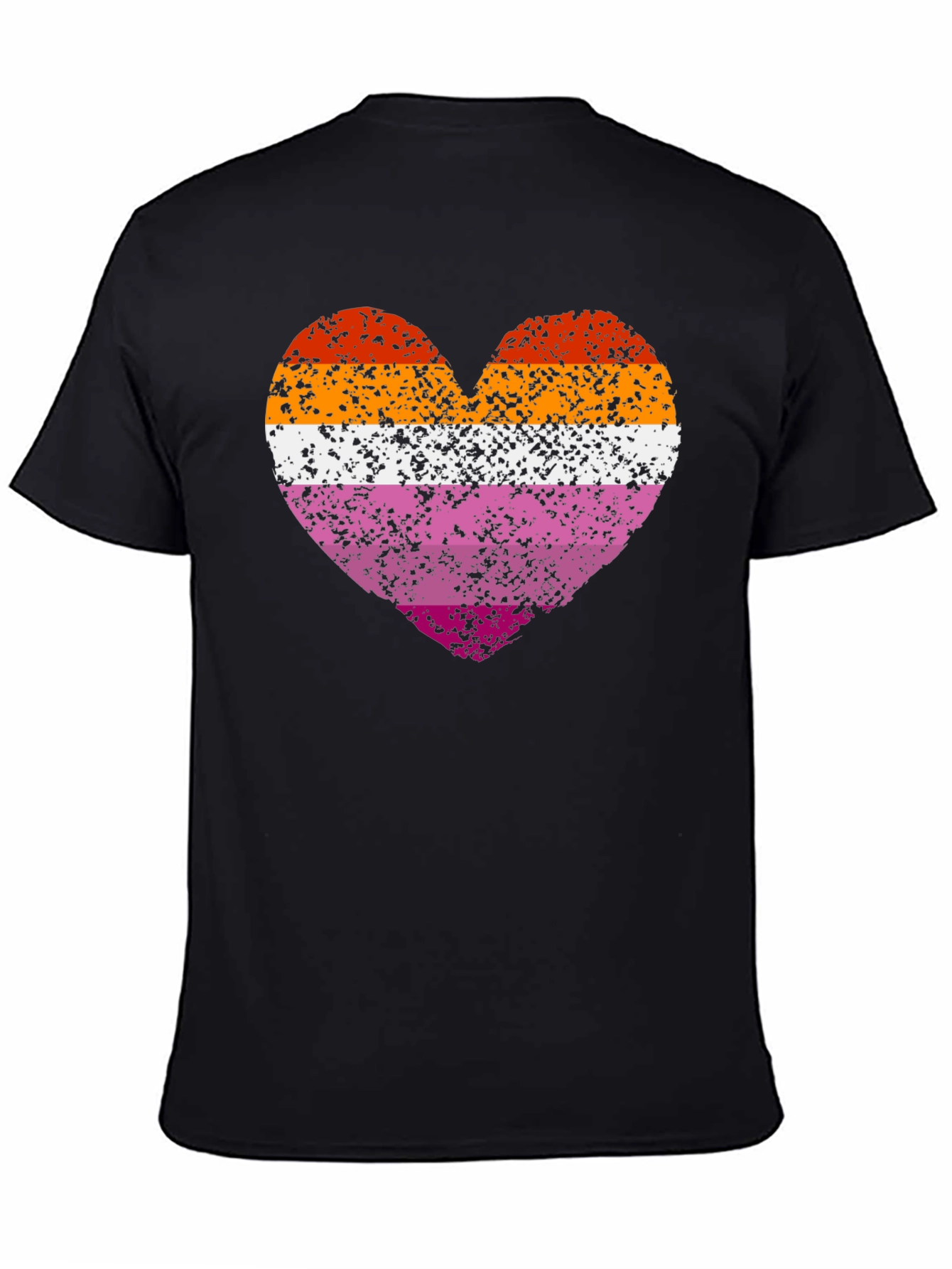 Lesbian Pride Heart Graphic T-Shirt