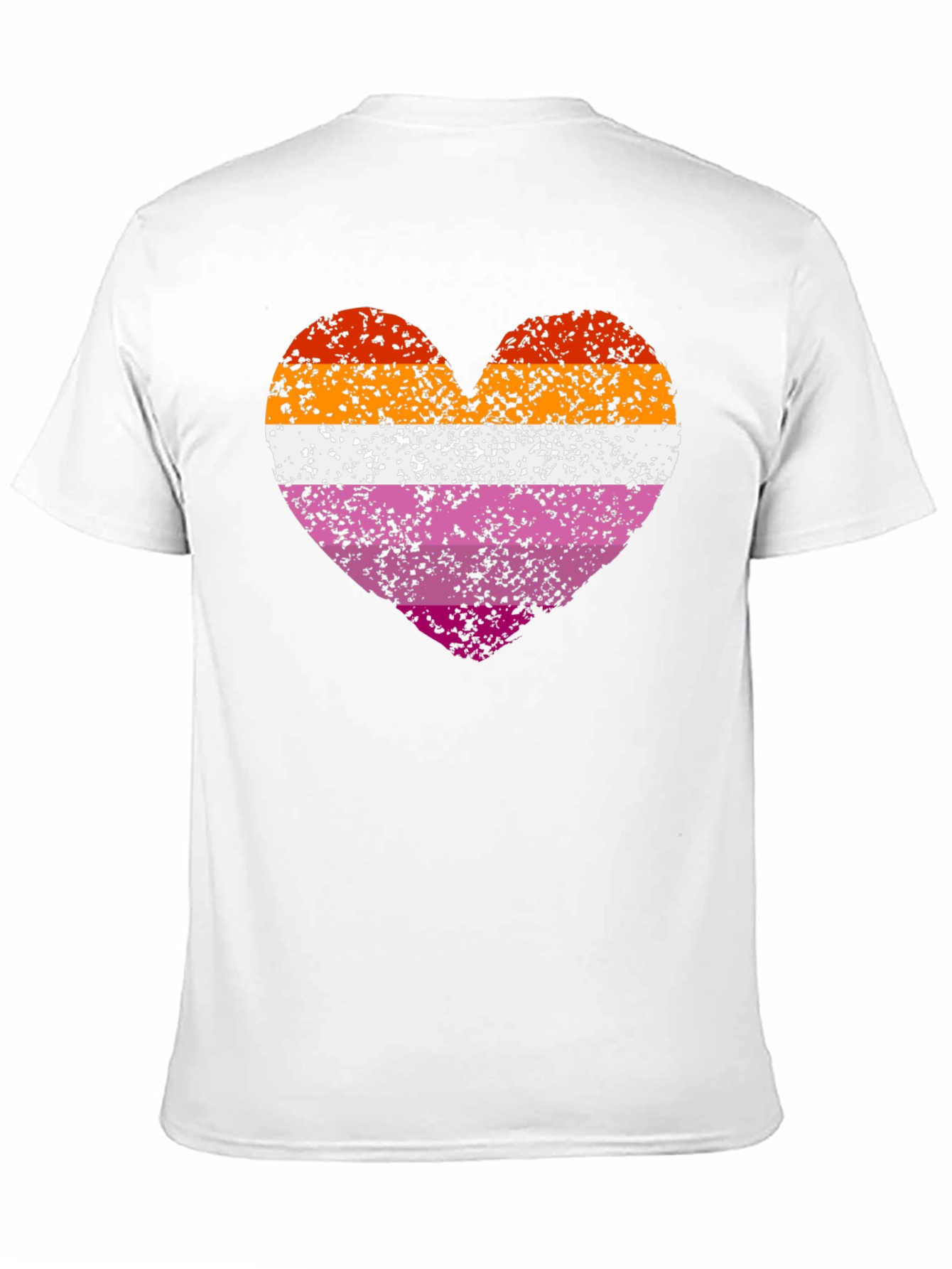 Lesbian Pride Heart Graphic T-Shirt