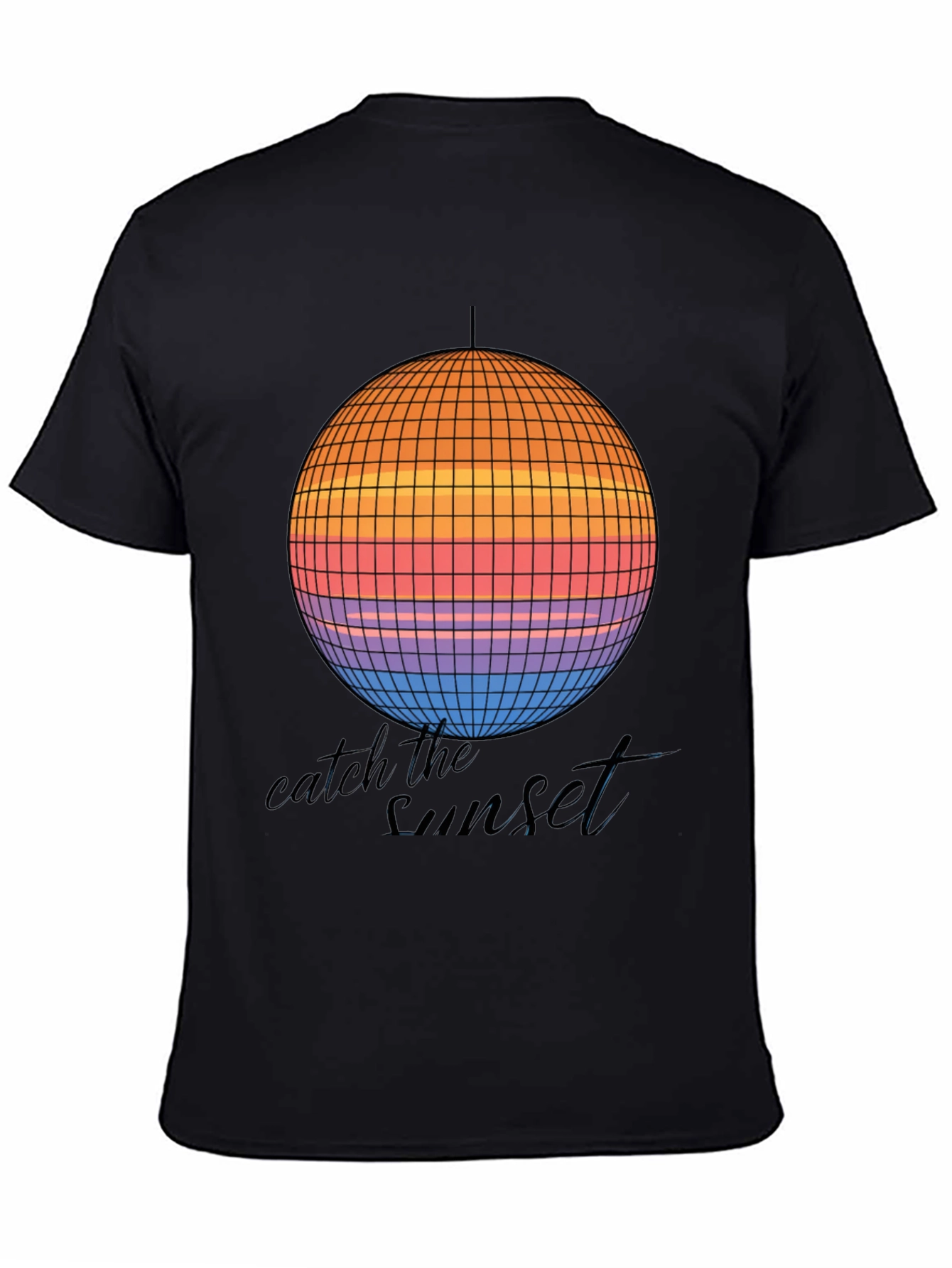 Catch the Sunset Retro Disco Ball Graphic Tee