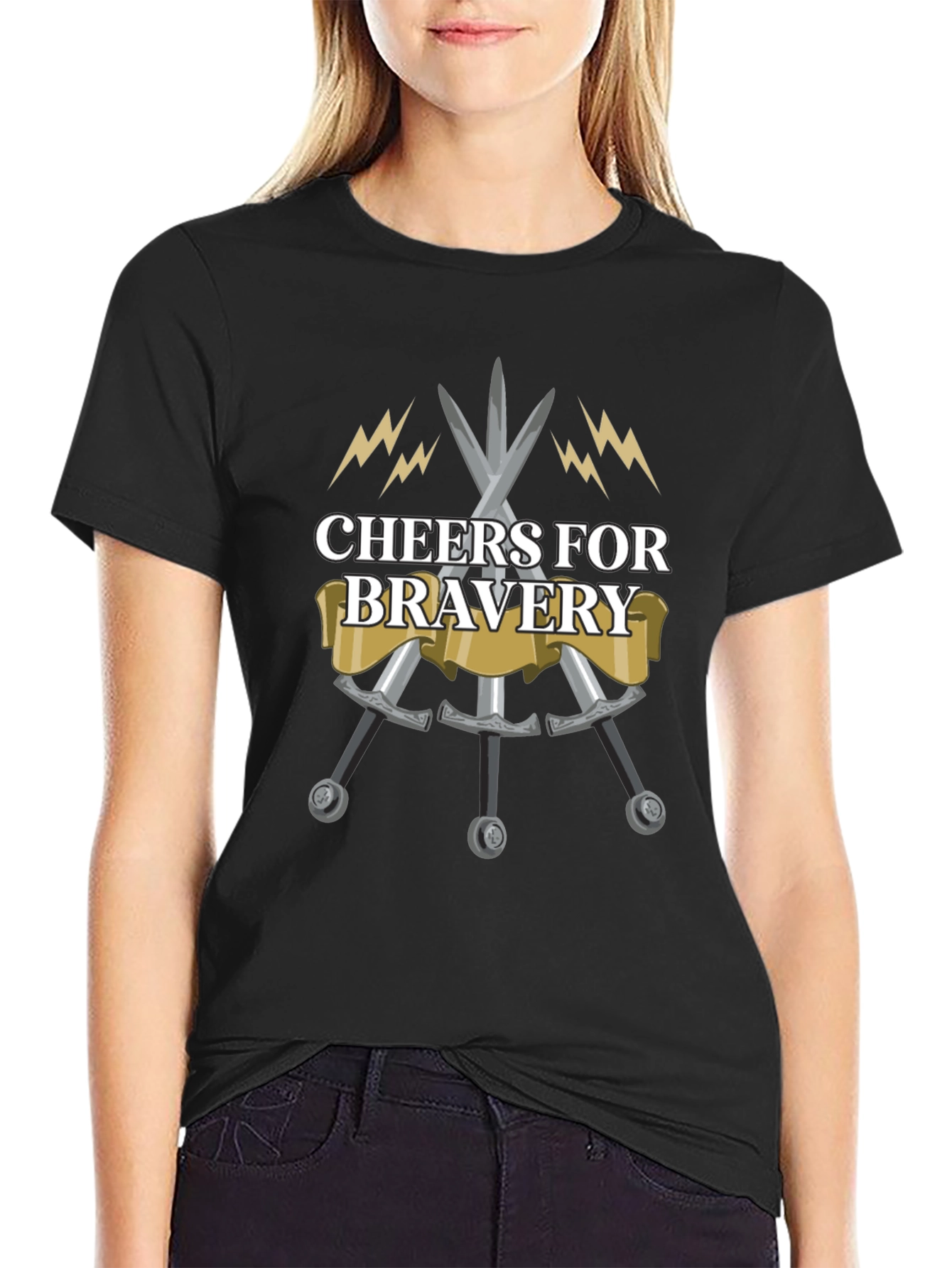 Cheers for Bravery Graphic T-Shirt