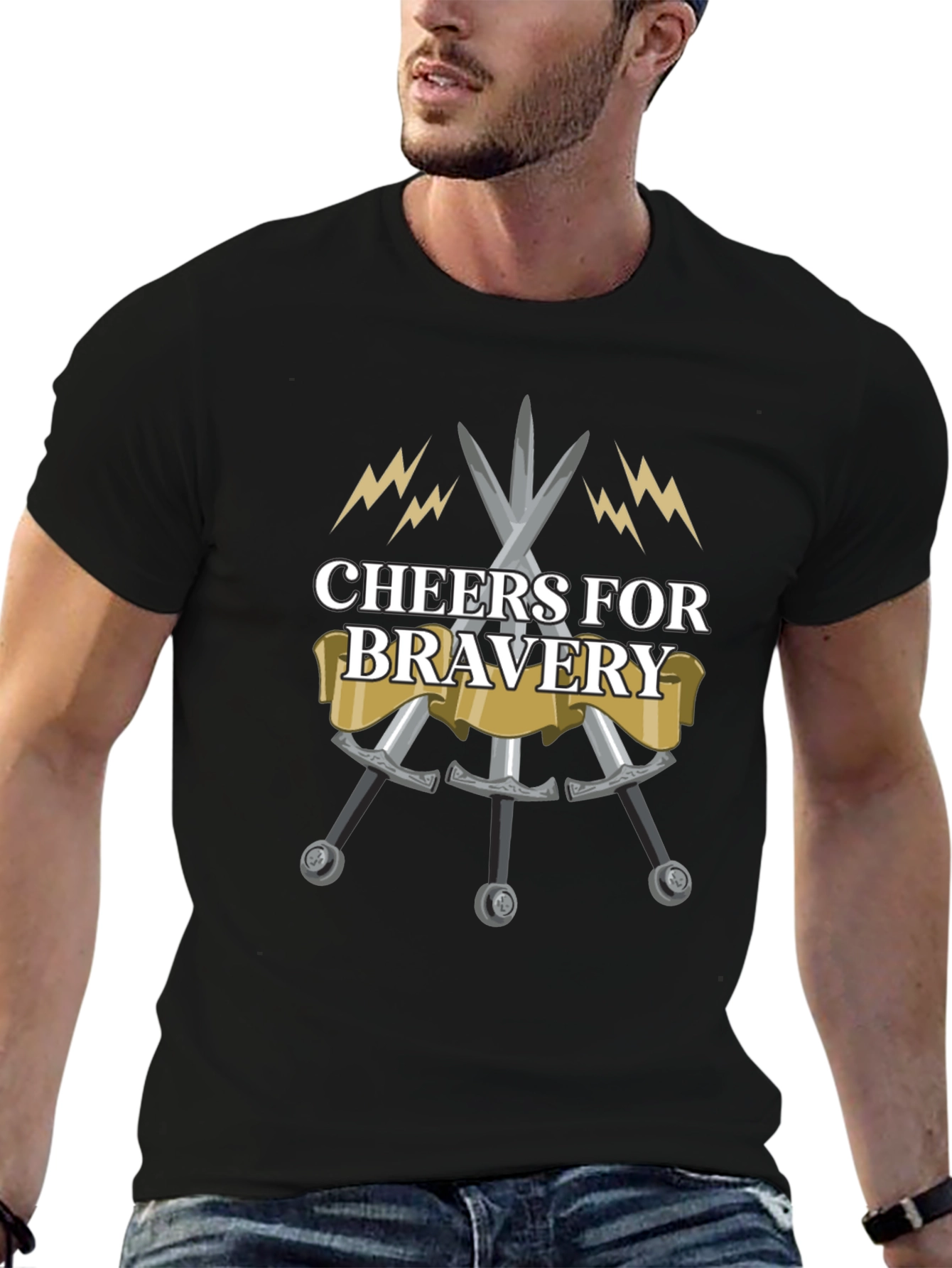 Cheers for Bravery Graphic T-Shirt