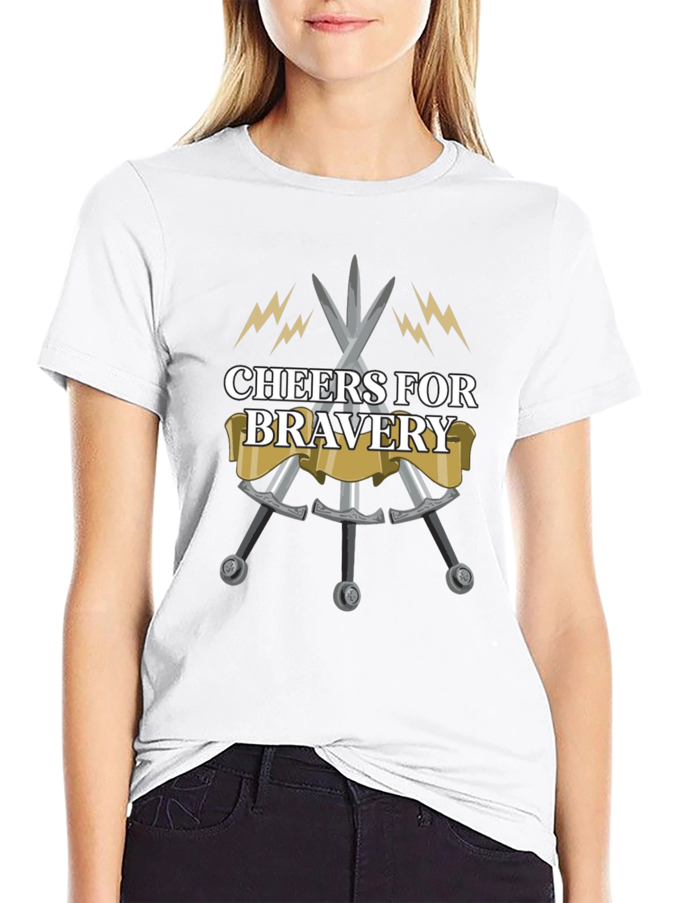 Cheers for Bravery Graphic T-Shirt