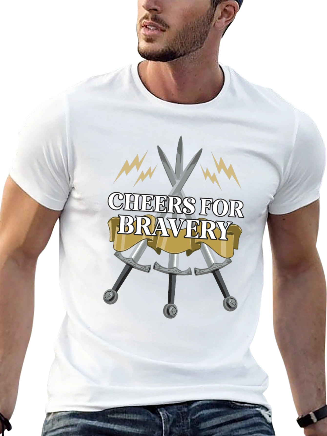 Cheers for Bravery Graphic T-Shirt