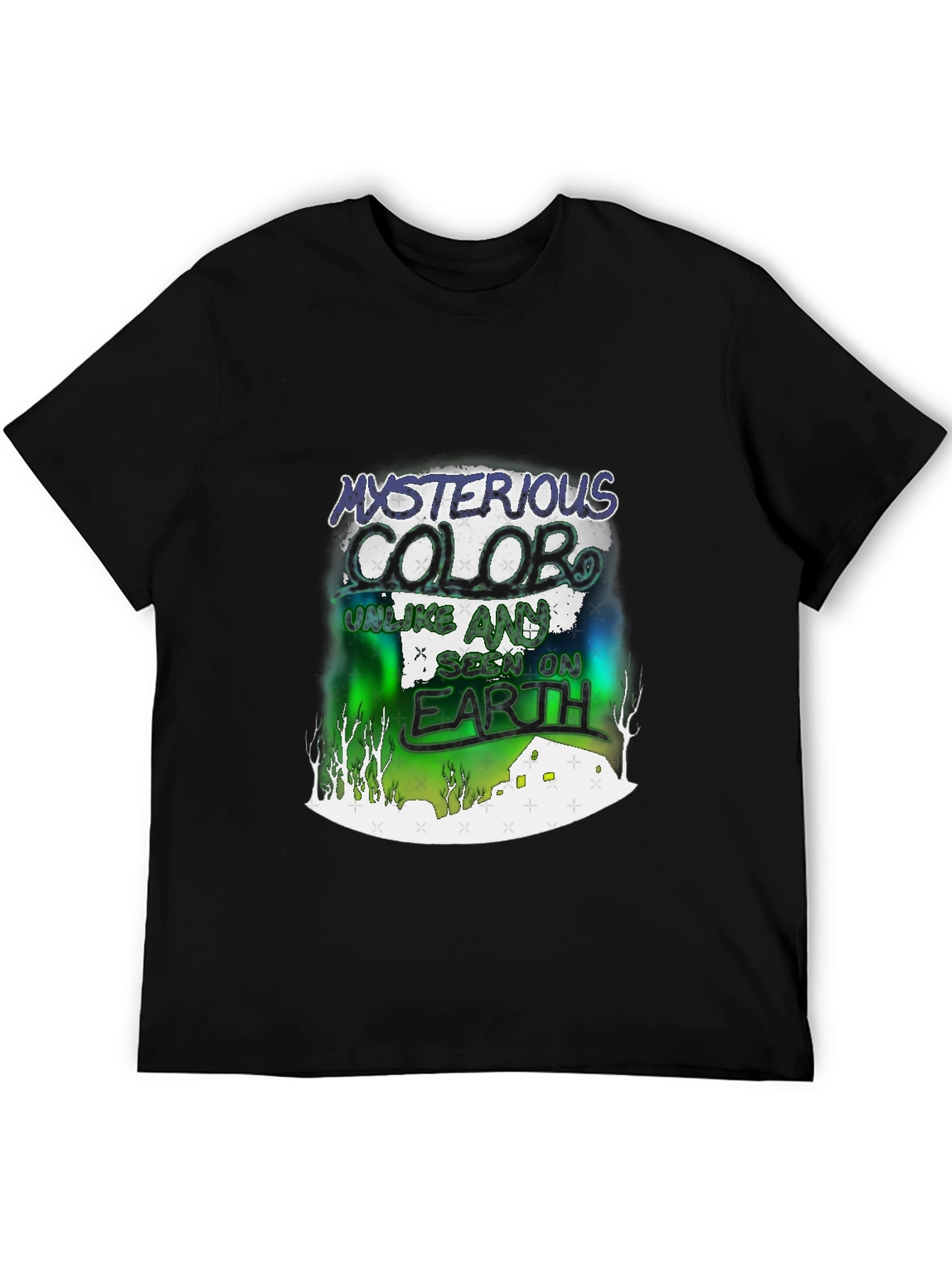 Mysterious Colobo Graphic Print T-Shirt