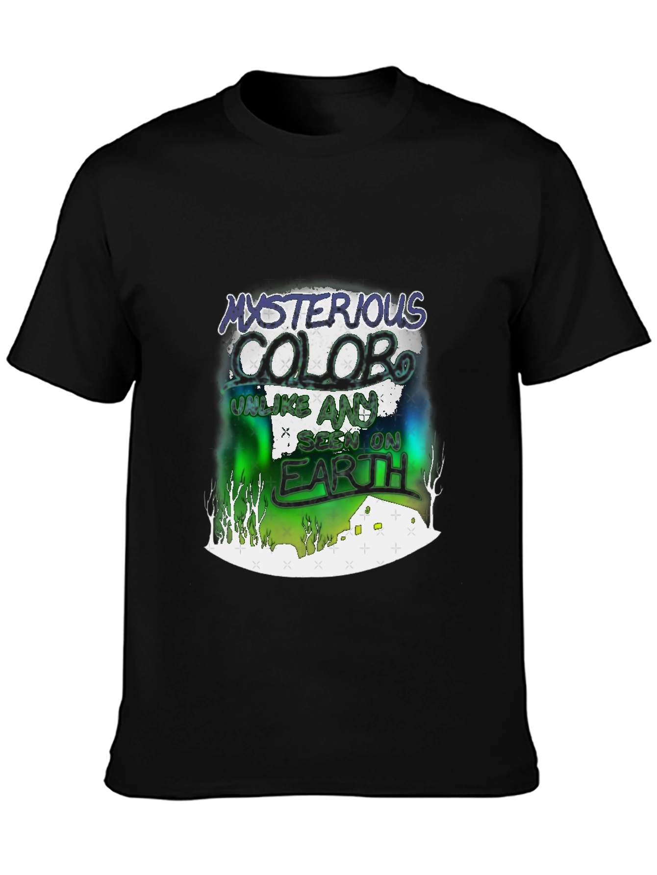 Mysterious Colobo Graphic Print T-Shirt