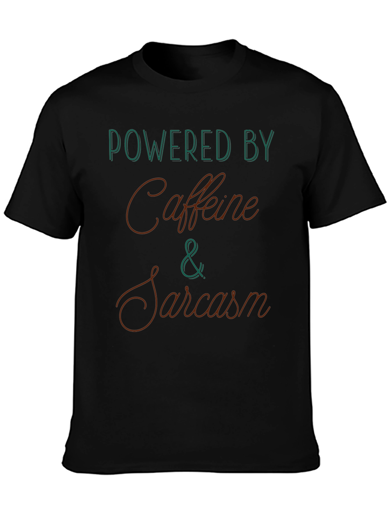 Powered By Caffeine & Sarcasm Graphic Tee