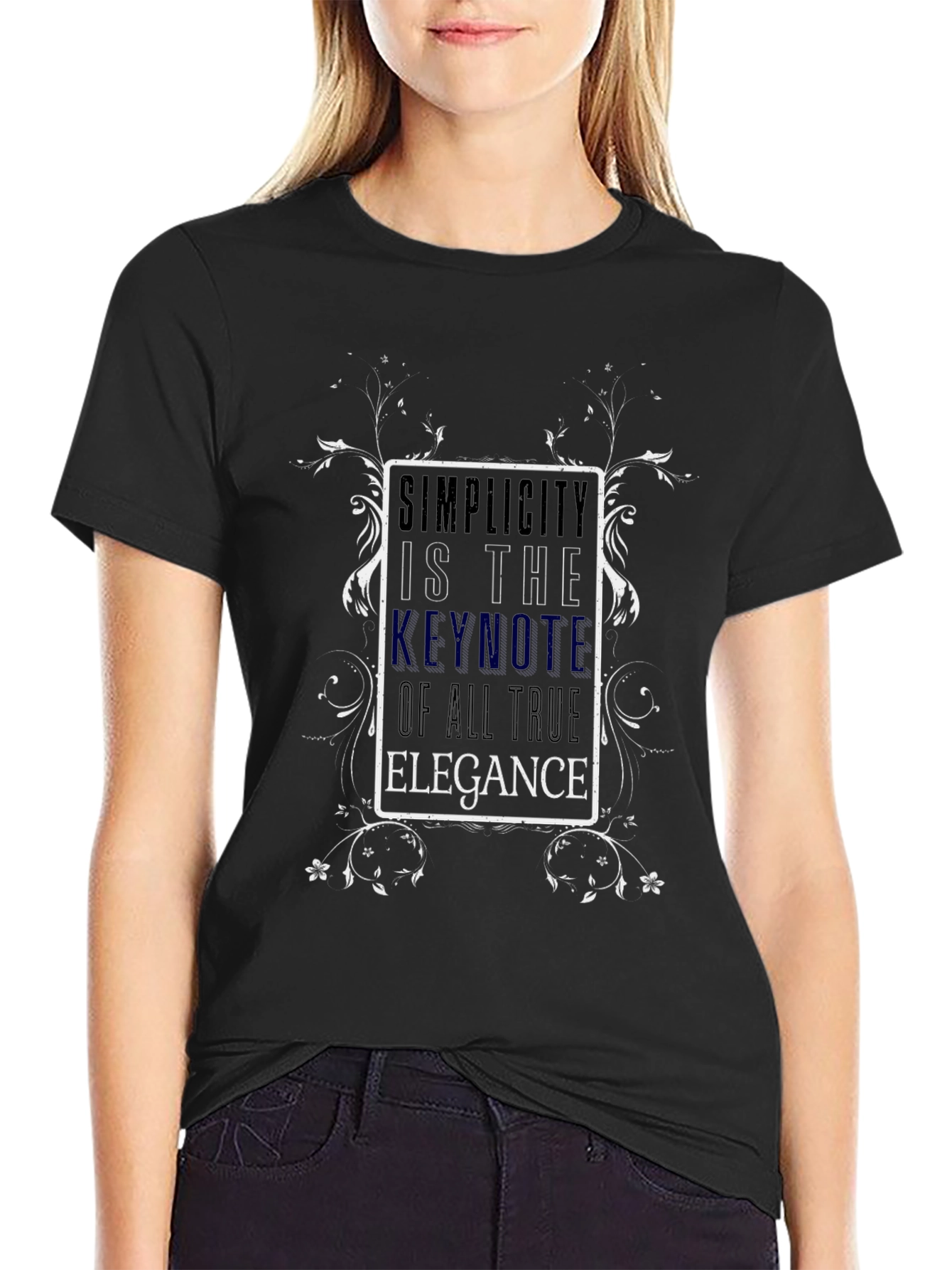 Simplicity Elegance Graphic T-Shirt