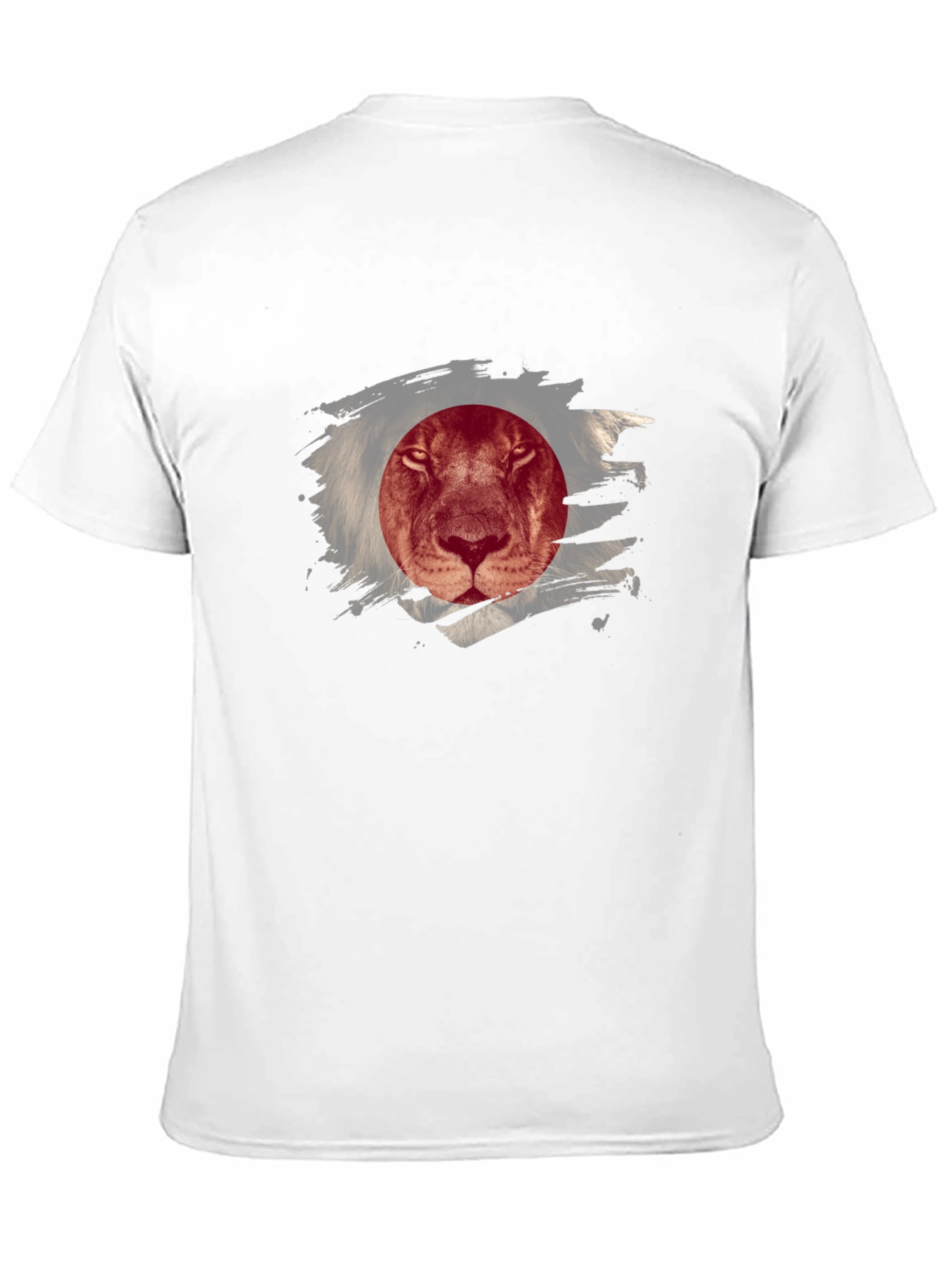 Lion Japan Flag Graphic Tee - Cool Design