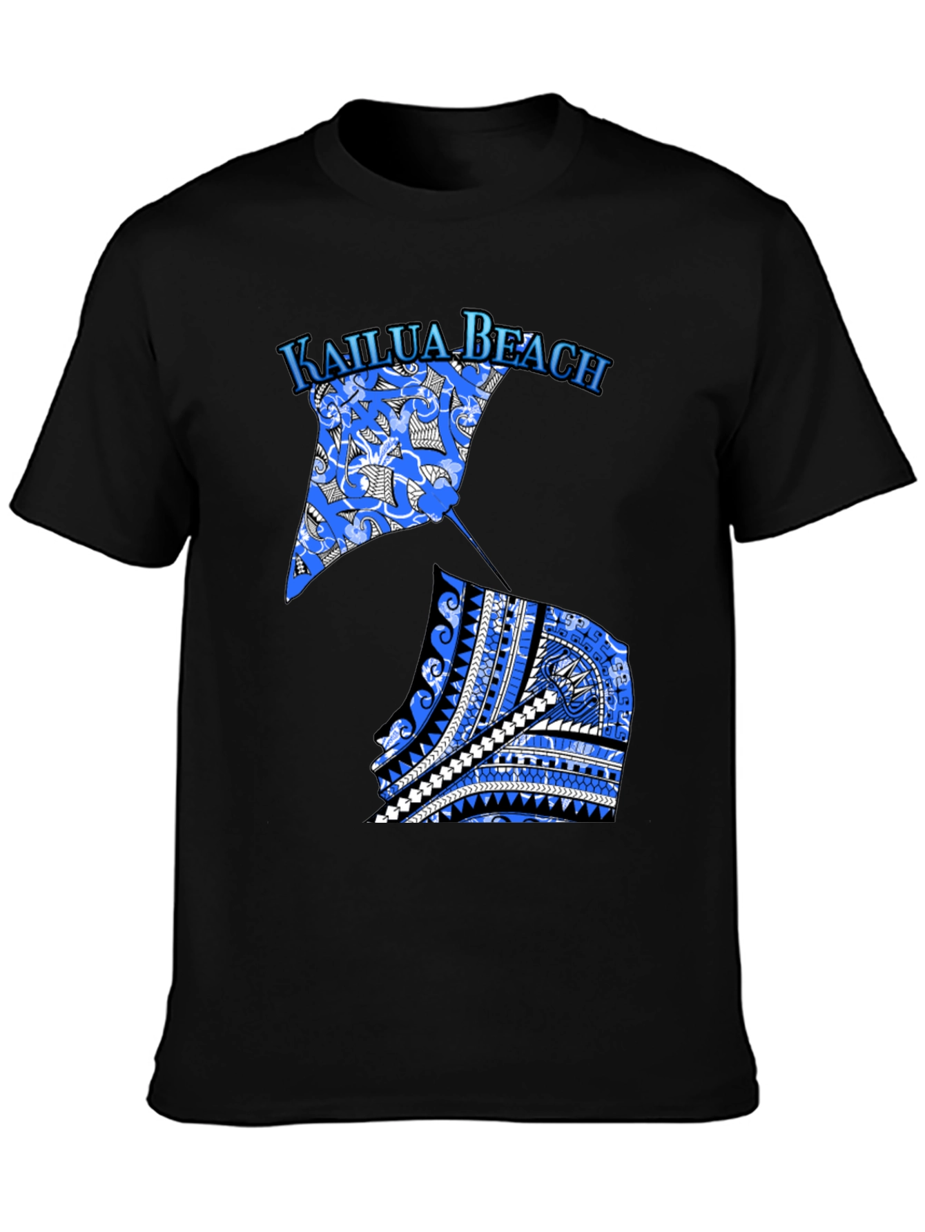 Kailua Beach Graphic Tee - Black