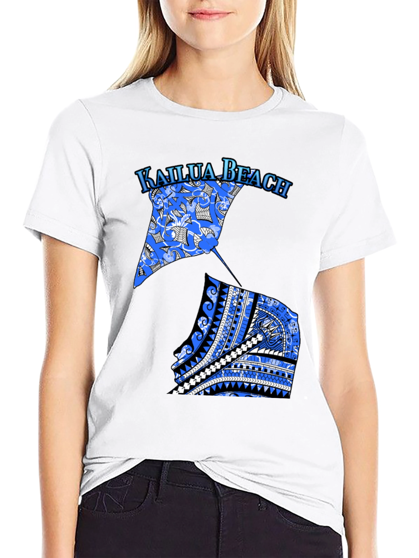 Kailua Beach Graphic Tee - Black