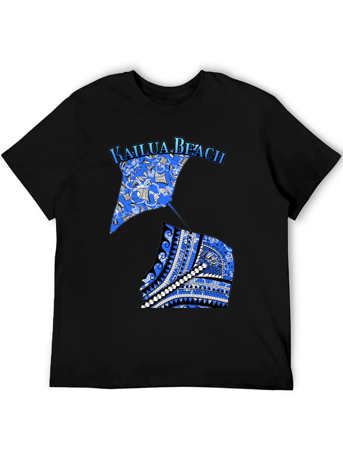 Kailua Beach Graphic Tee - Black