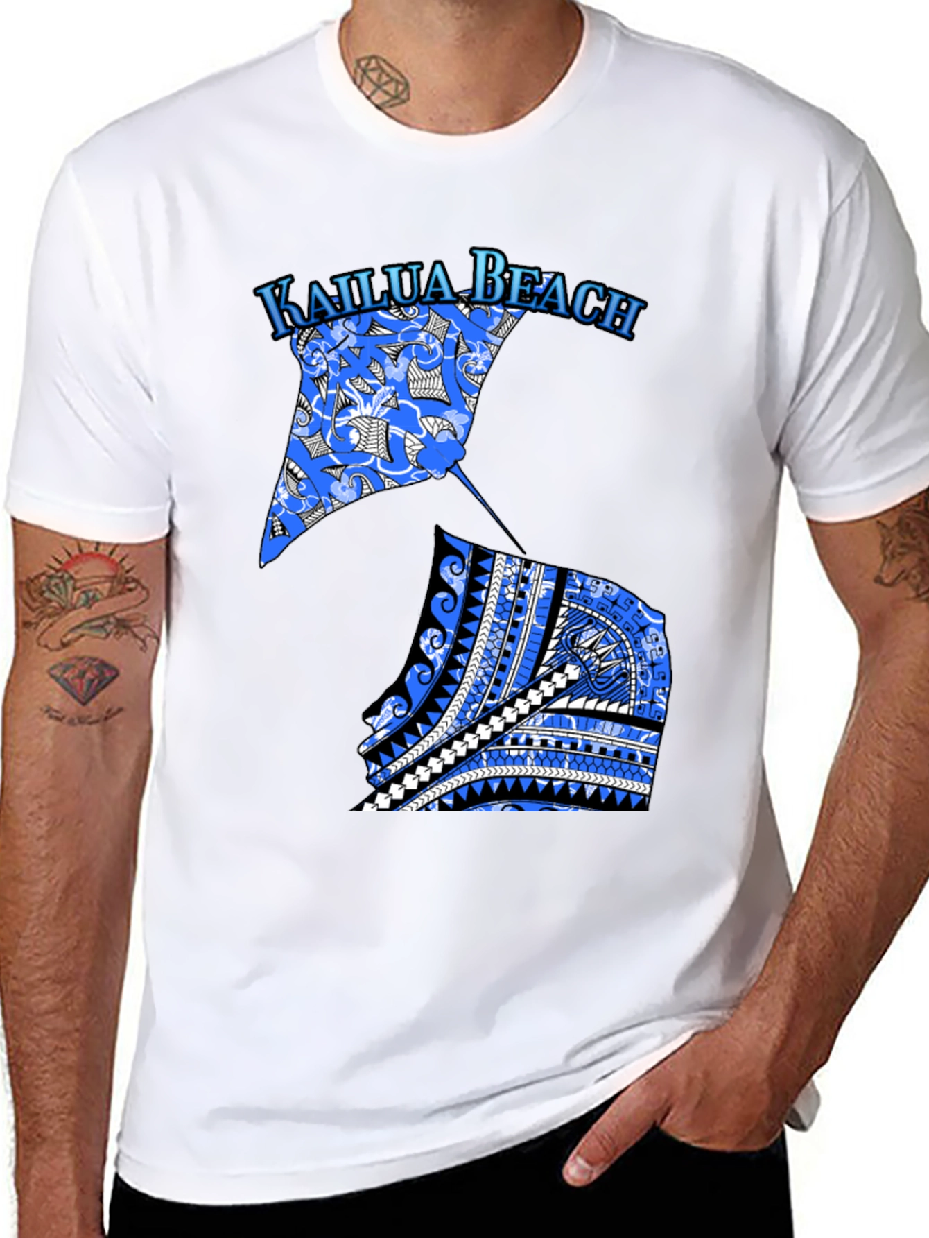 Kailua Beach Graphic Tee - Black