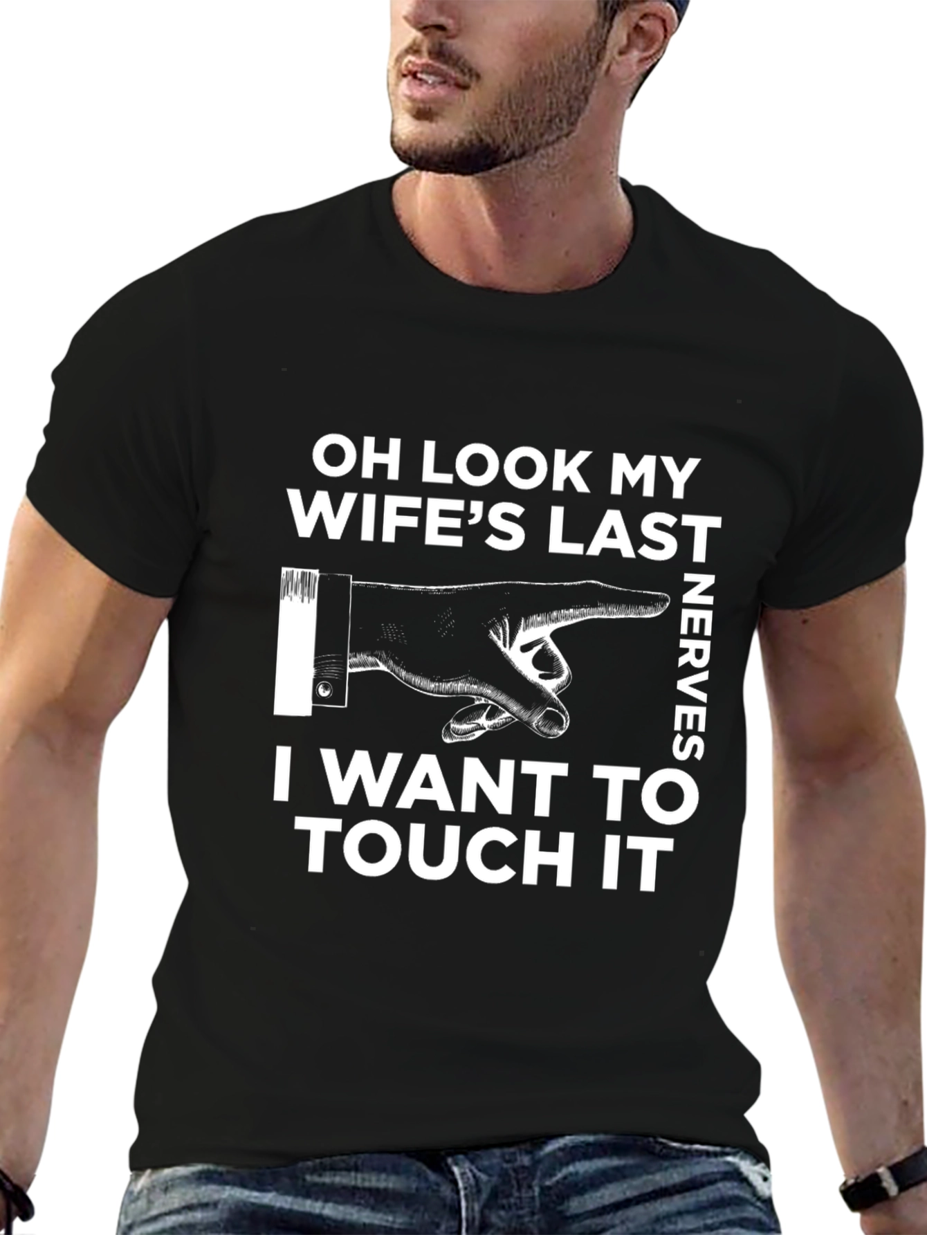 Humorous Wifes Last Nerves Graphic T-Shirt
