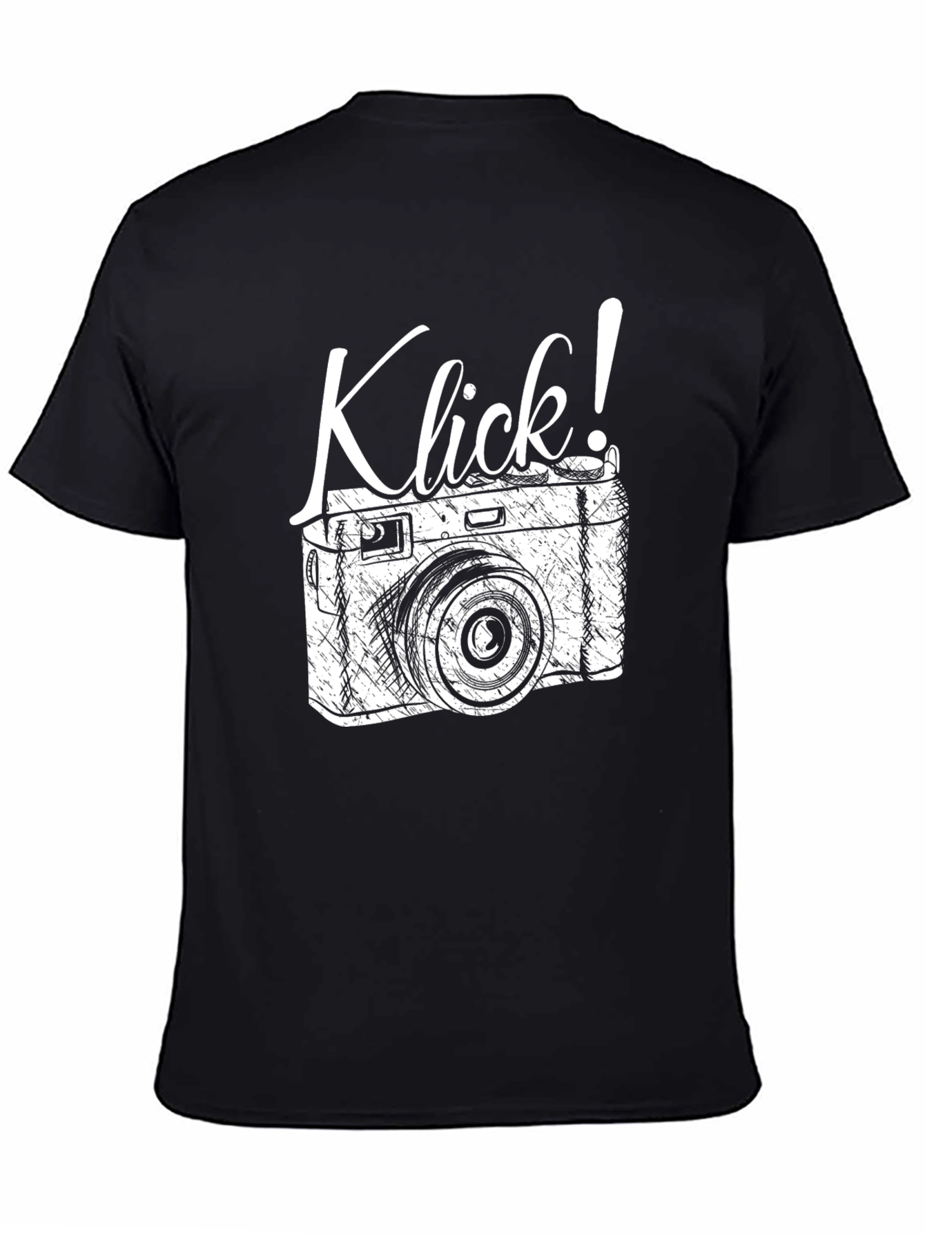 Klick! Camera Graphic T-Shirt - Retro Style