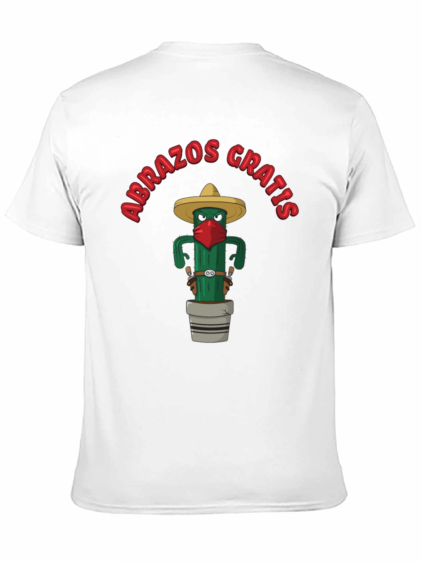 Abrazos Gratis Cactus Graphic Tee - Funny Novelty Shirt