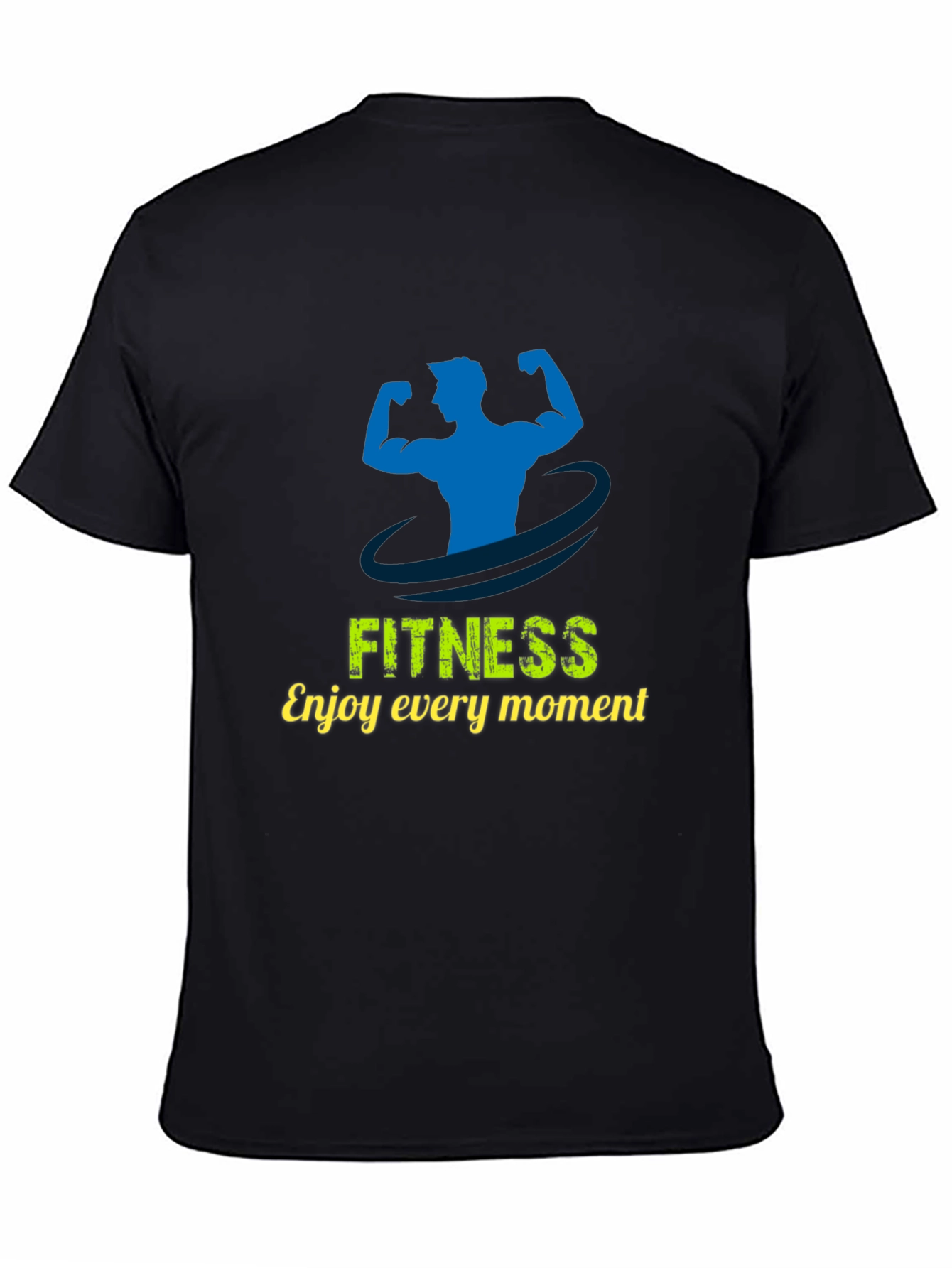 Fitness Graphic Print T-Shirt - Enjoy Every Moment