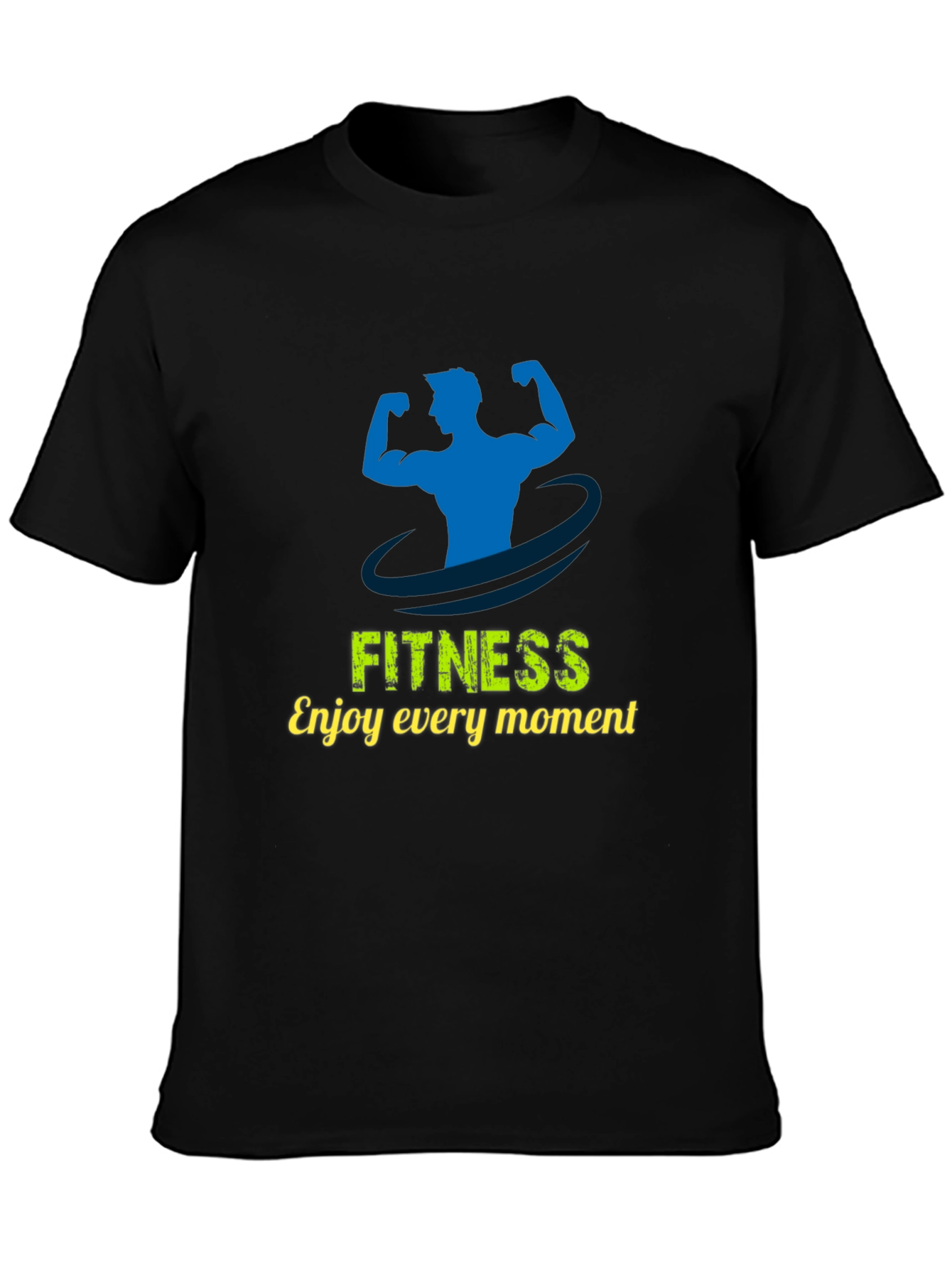 Fitness Graphic Print T-Shirt - Enjoy Every Moment