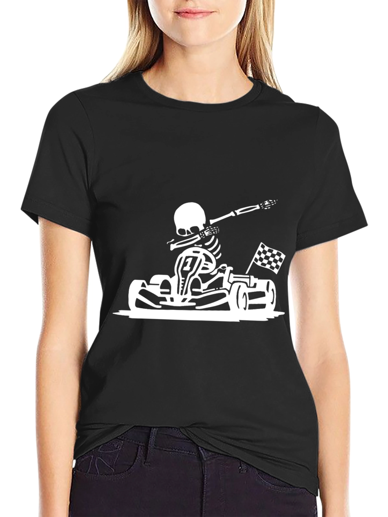 Skeleton Go Kart Dab T-Shirt