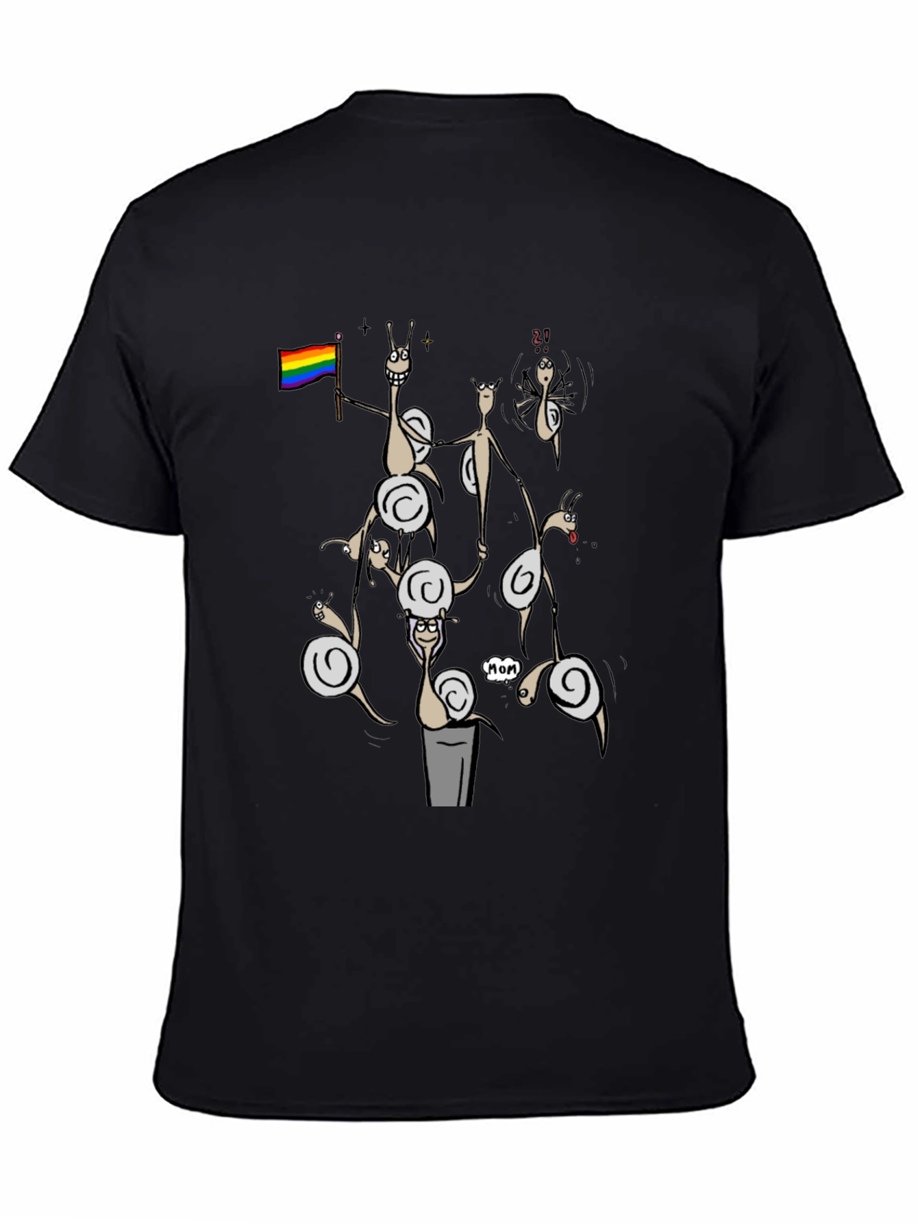 Snail Pride T-Shirt - Black