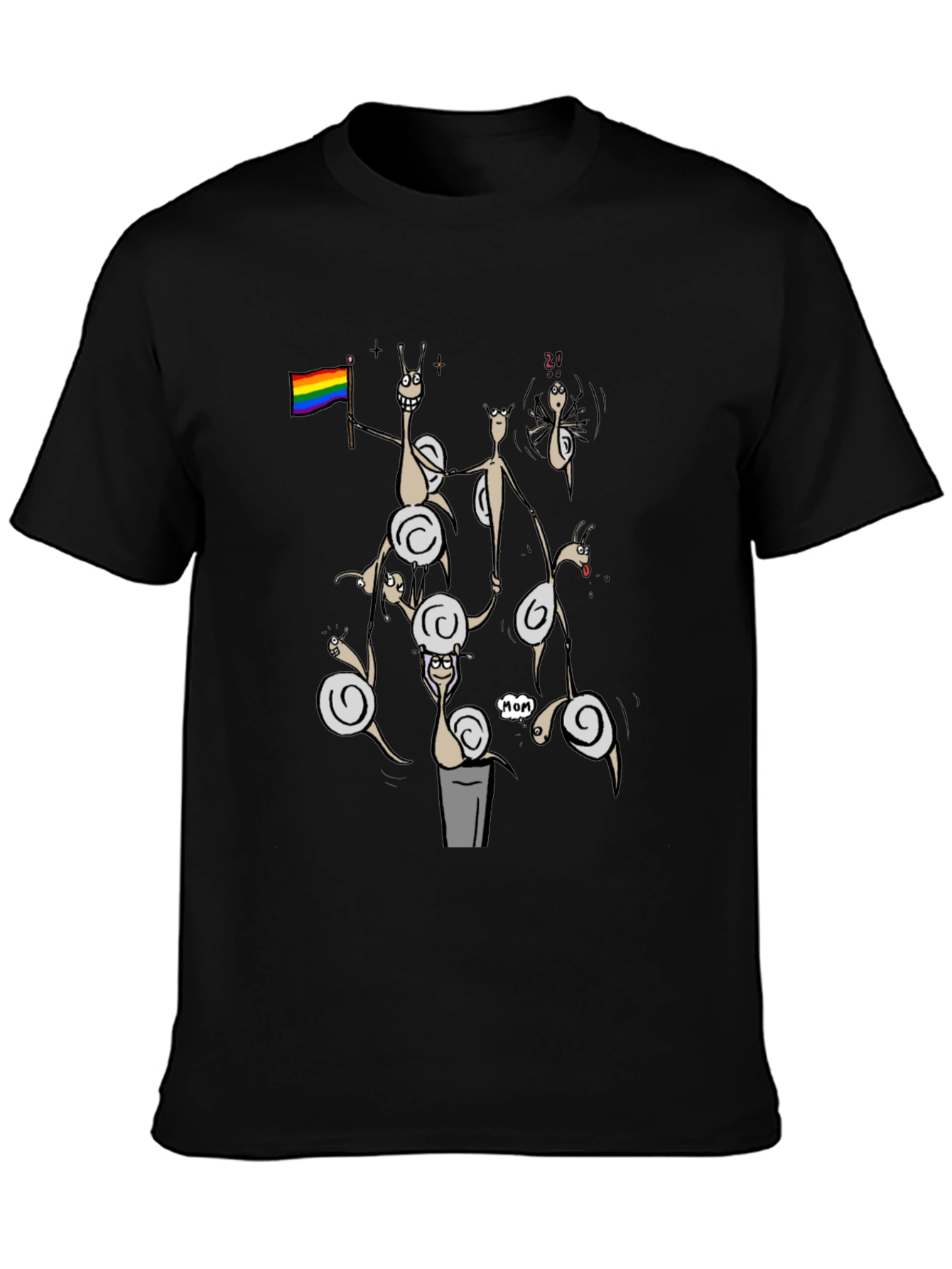 Snail Pride T-Shirt - Black