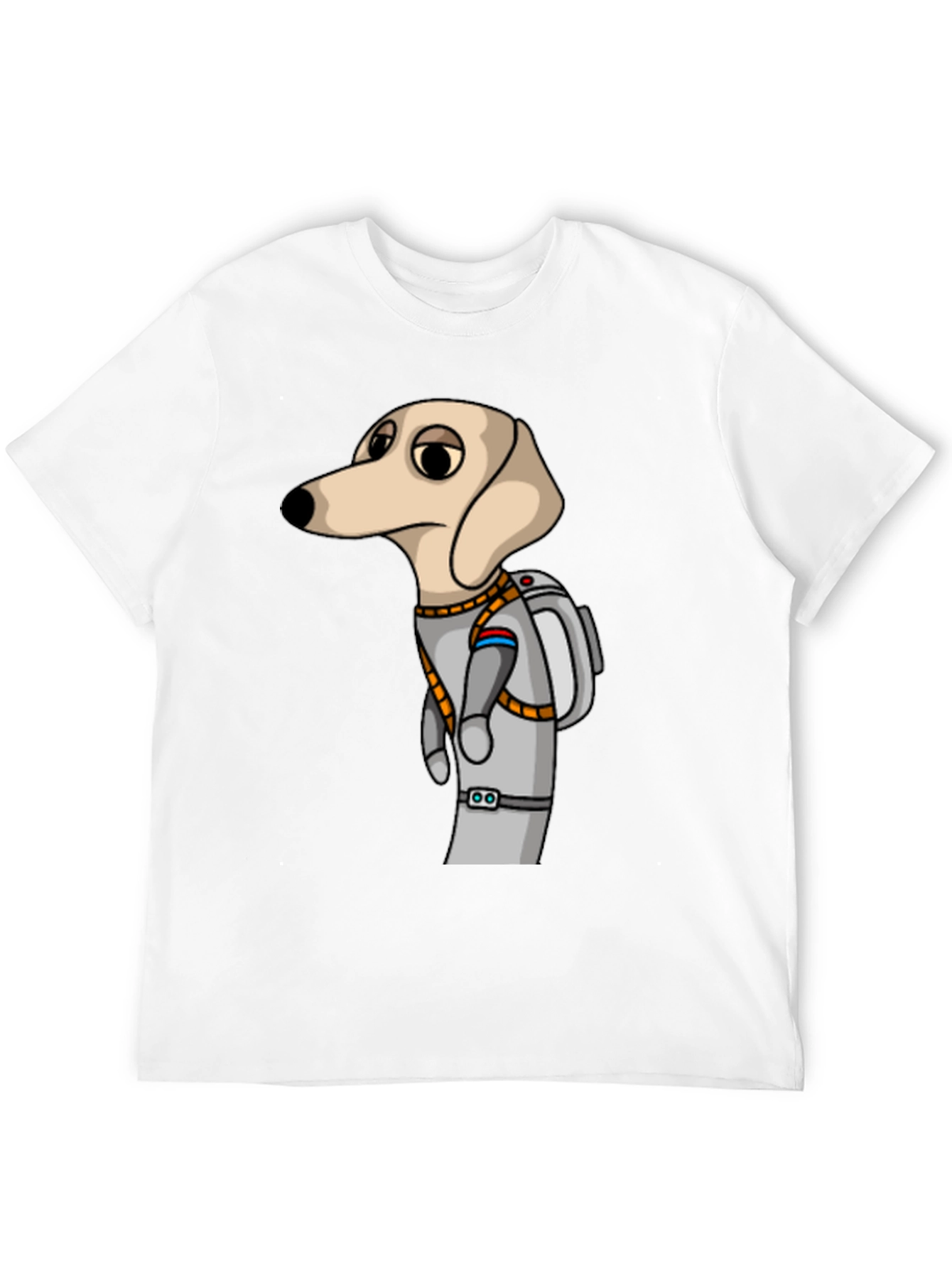 Dog Astronaut Graphic Tee - Unisex Black T-Shirt