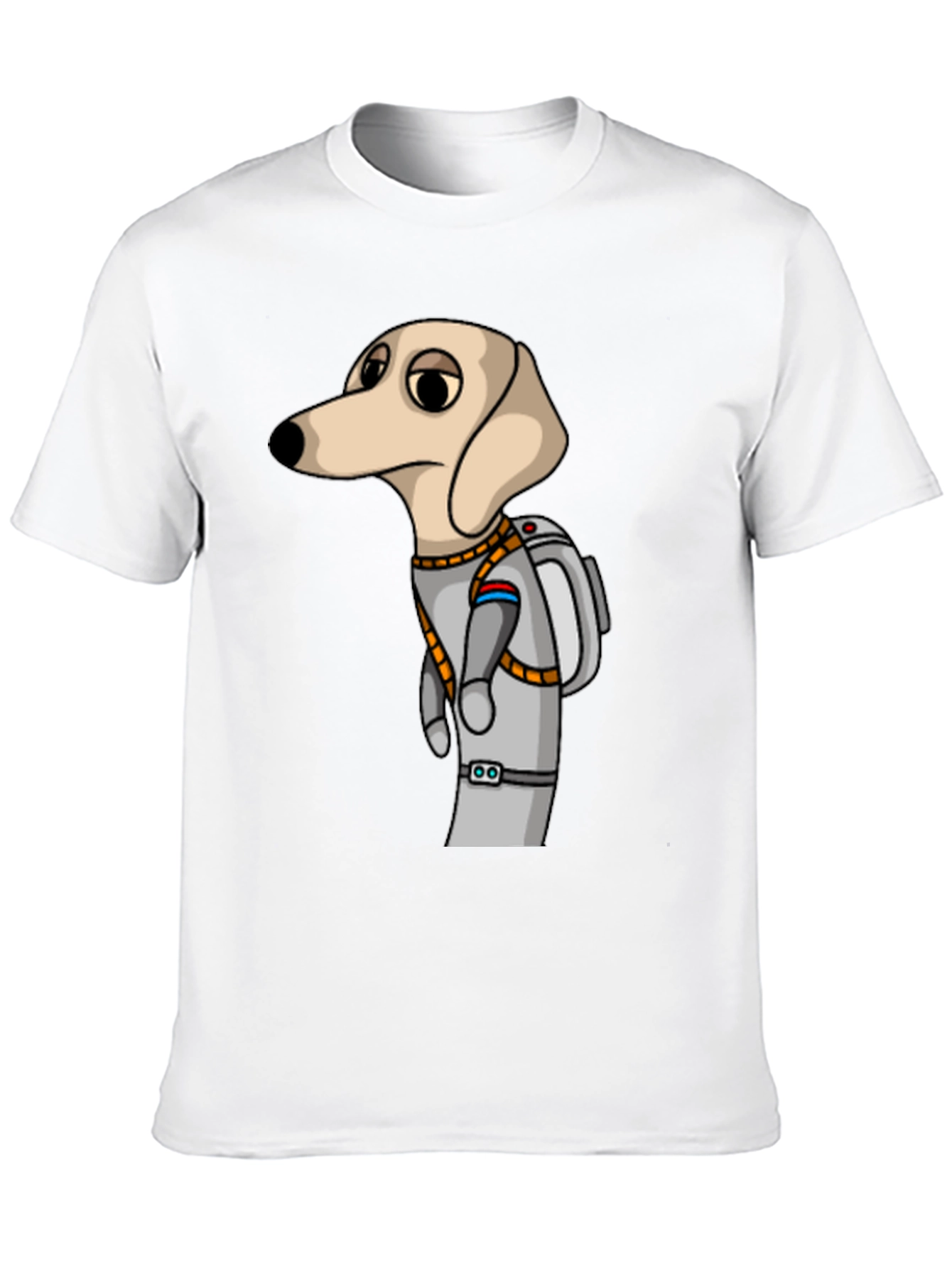 Dog Astronaut Graphic Tee - Unisex Black T-Shirt