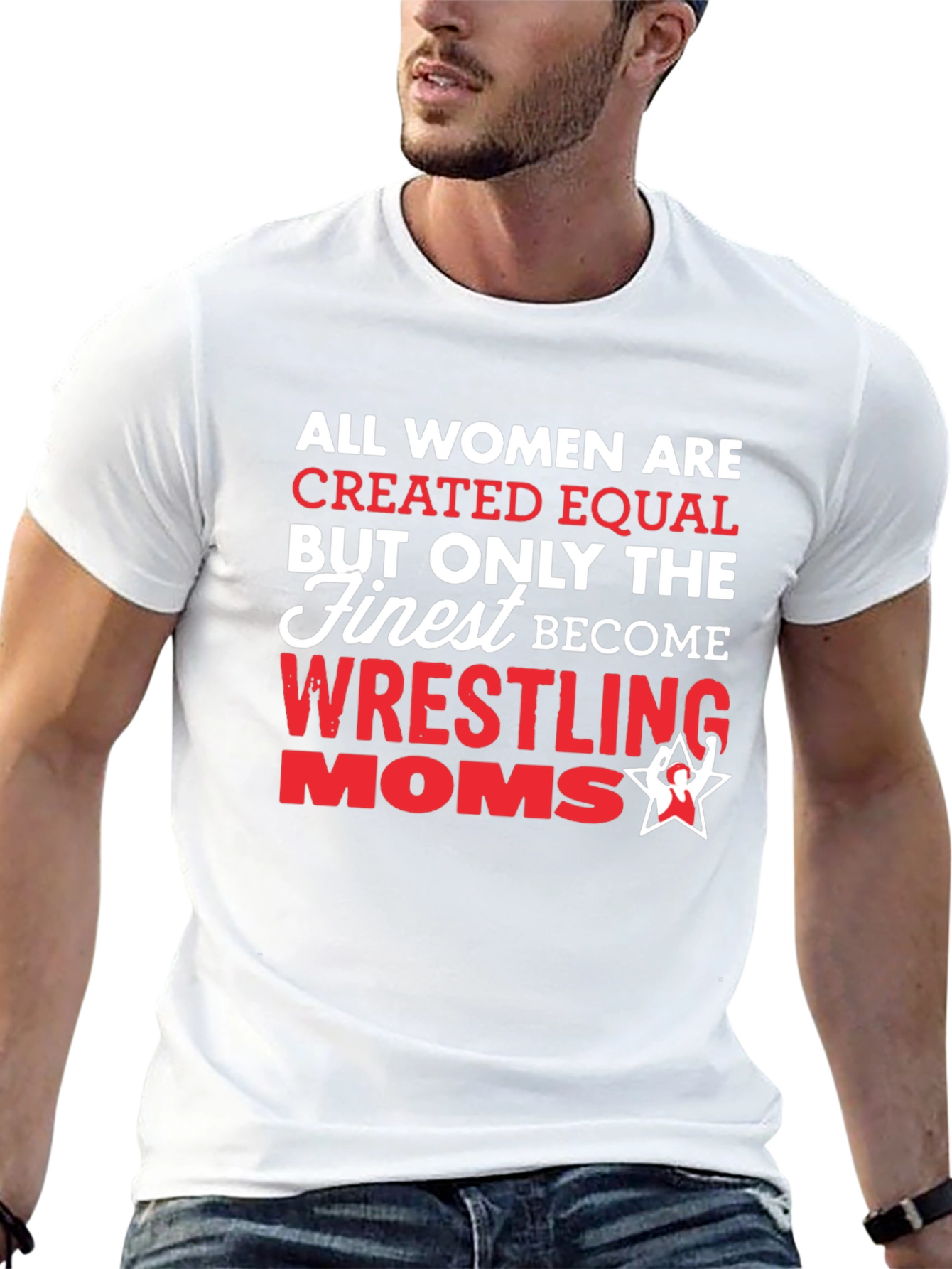 Wrestling Moms T-Shirt - All Women Created Equal