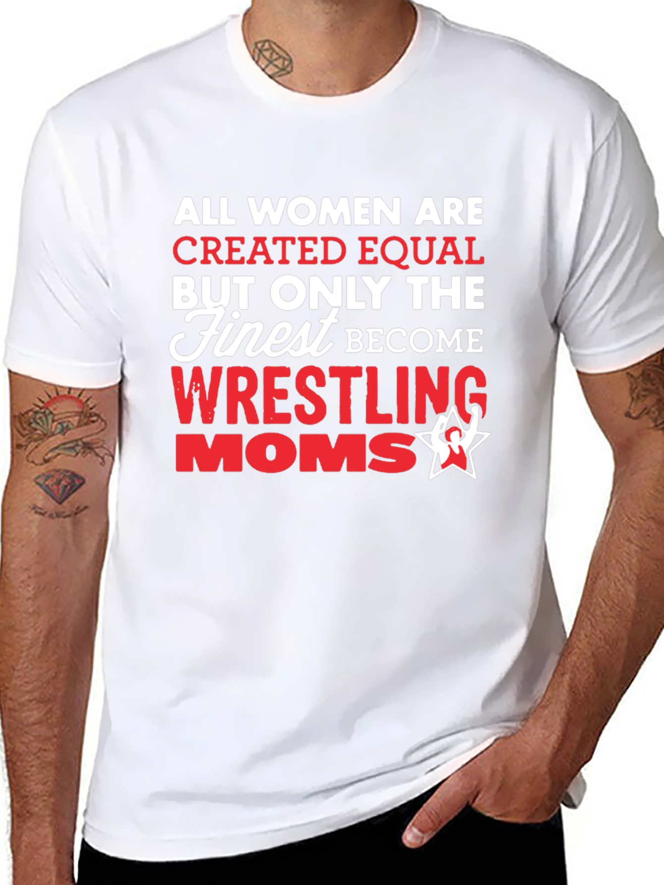 Wrestling Moms T-Shirt - All Women Created Equal
