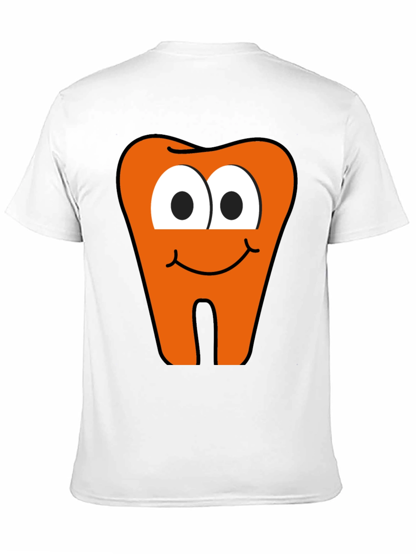 Funny Tooth Graphic Tee - Black Cotton T-Shirt