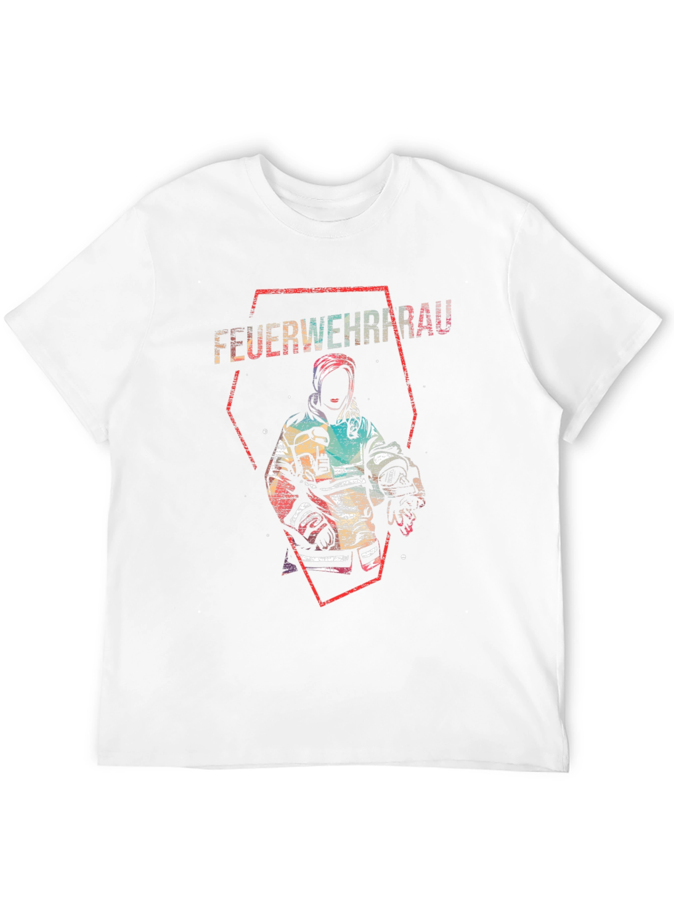 Feuerwehrfrau T-Shirt Firefighter Design